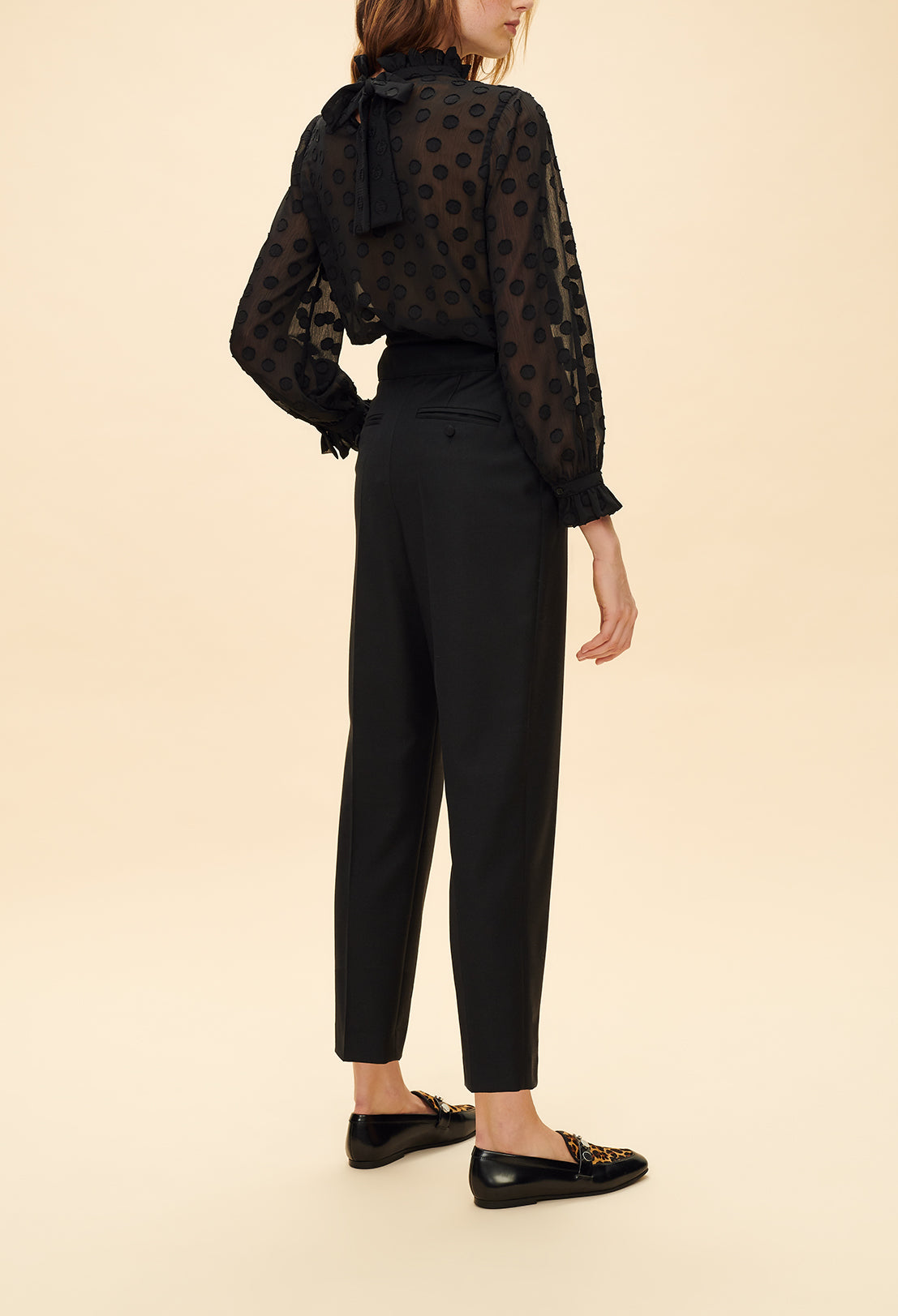 Top plumetis col victorien Faume - seconde main