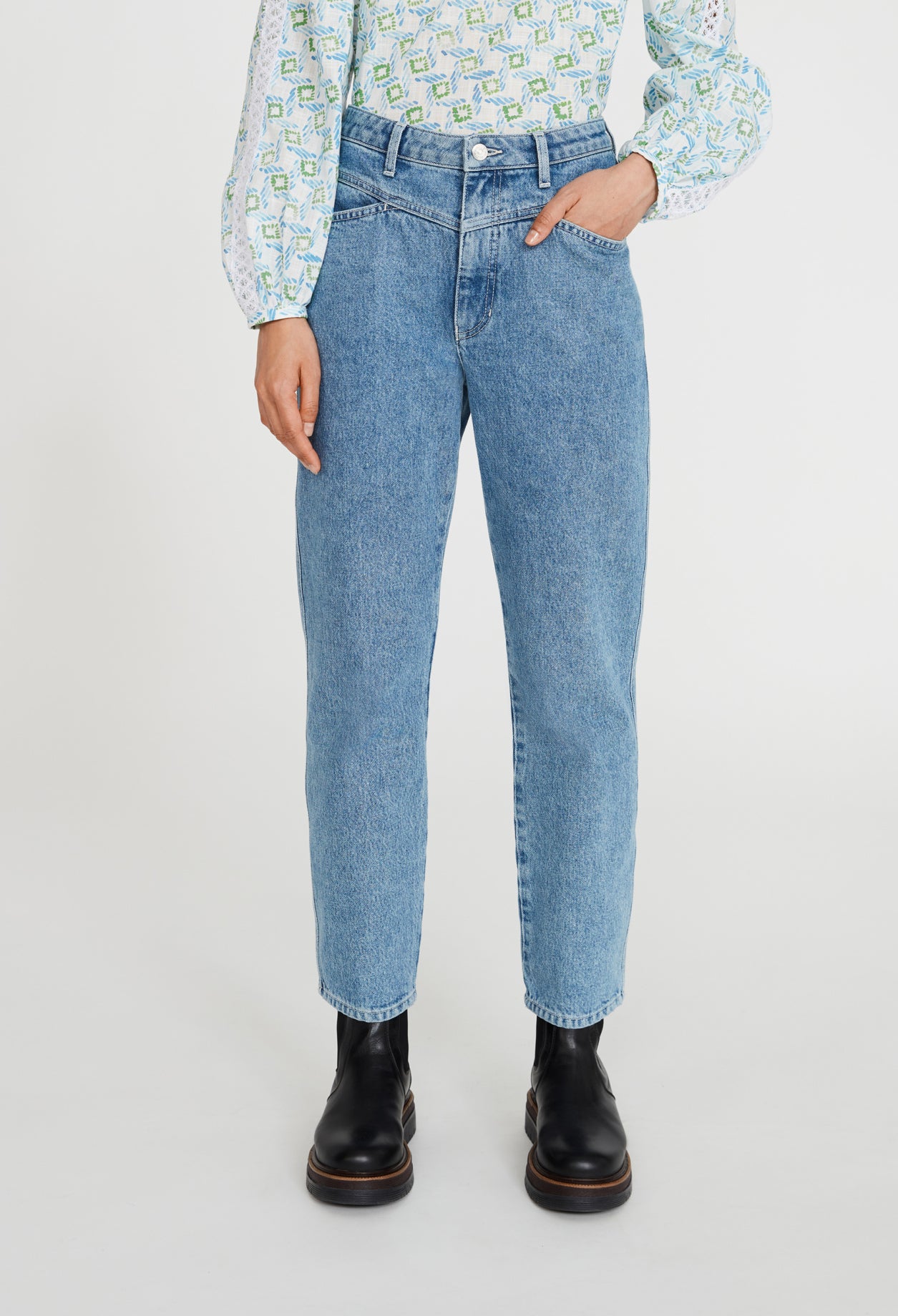 Jean mom denim clair Faume - seconde main