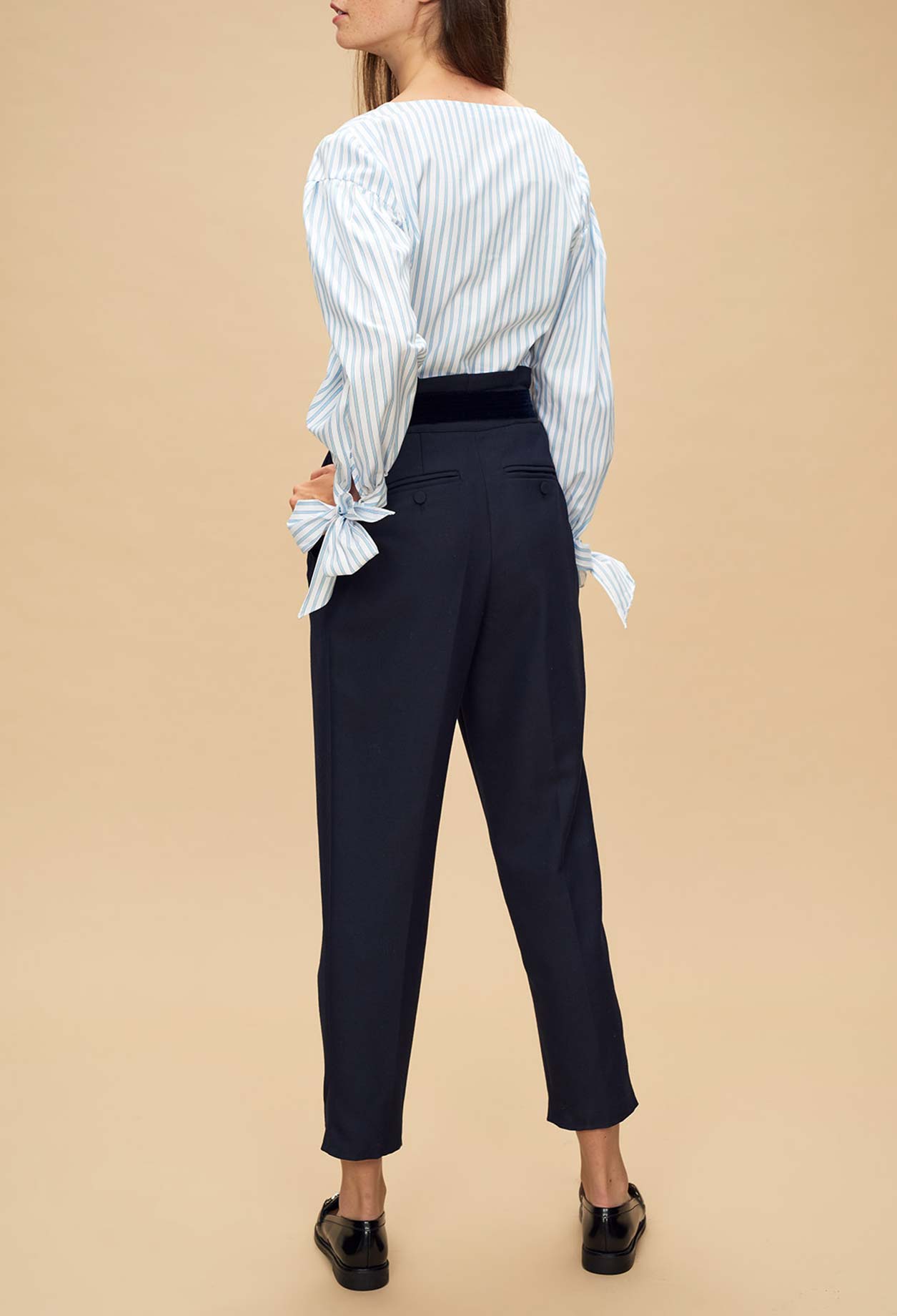 Top rayé manche oversize Faume - seconde main