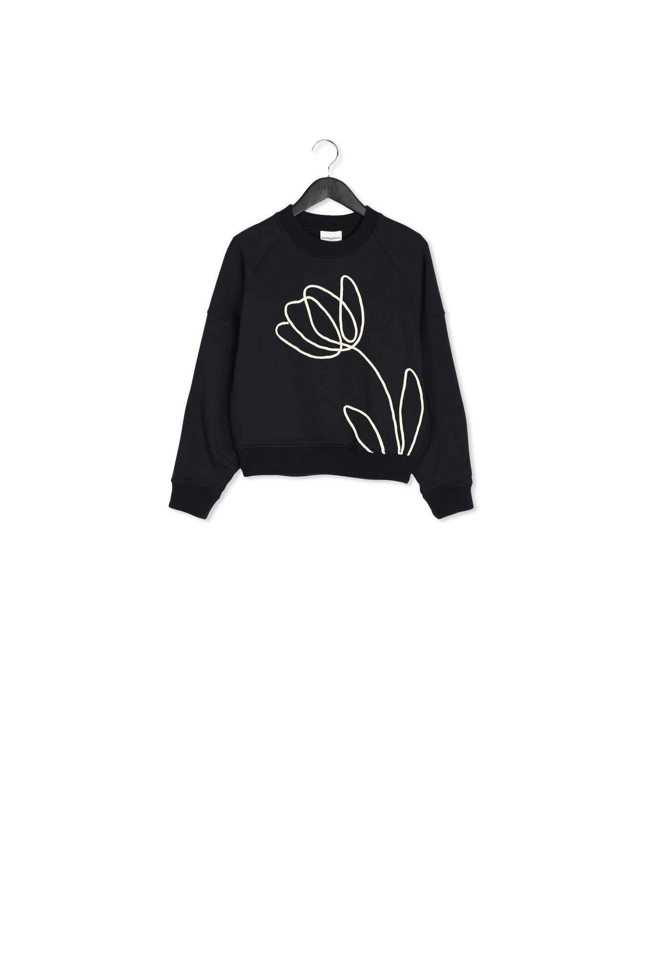 sweatshirt brodri flur marine Faume - seconde main