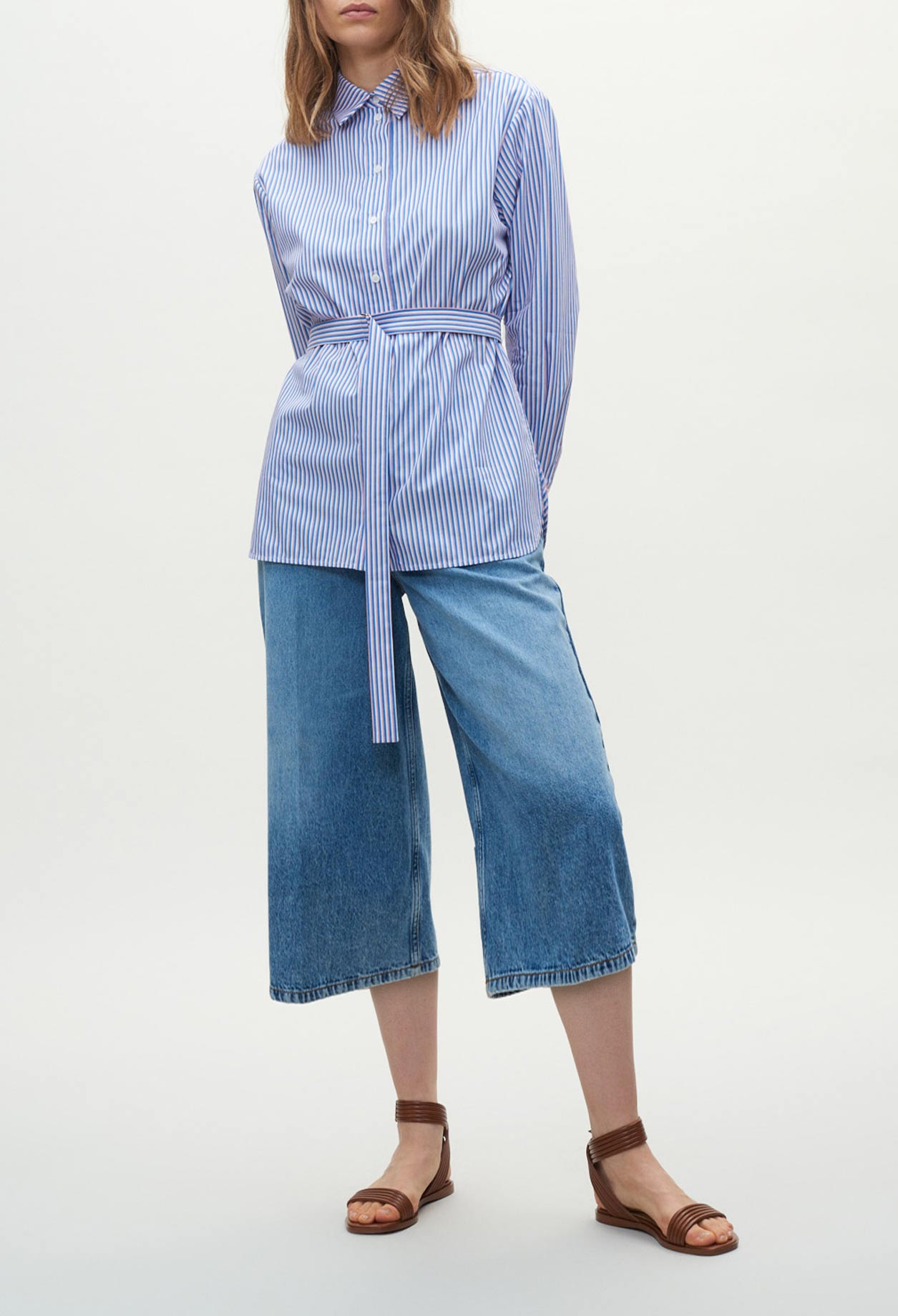 Chemise rayée ceinturée Faume - seconde main