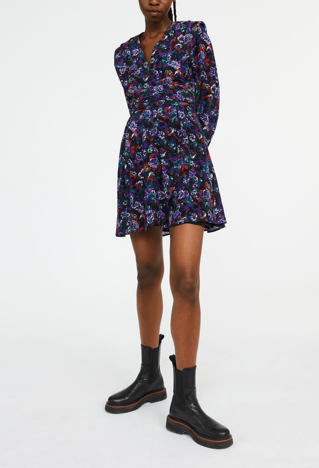 Robe à épaulettes soie Faume - seconde main