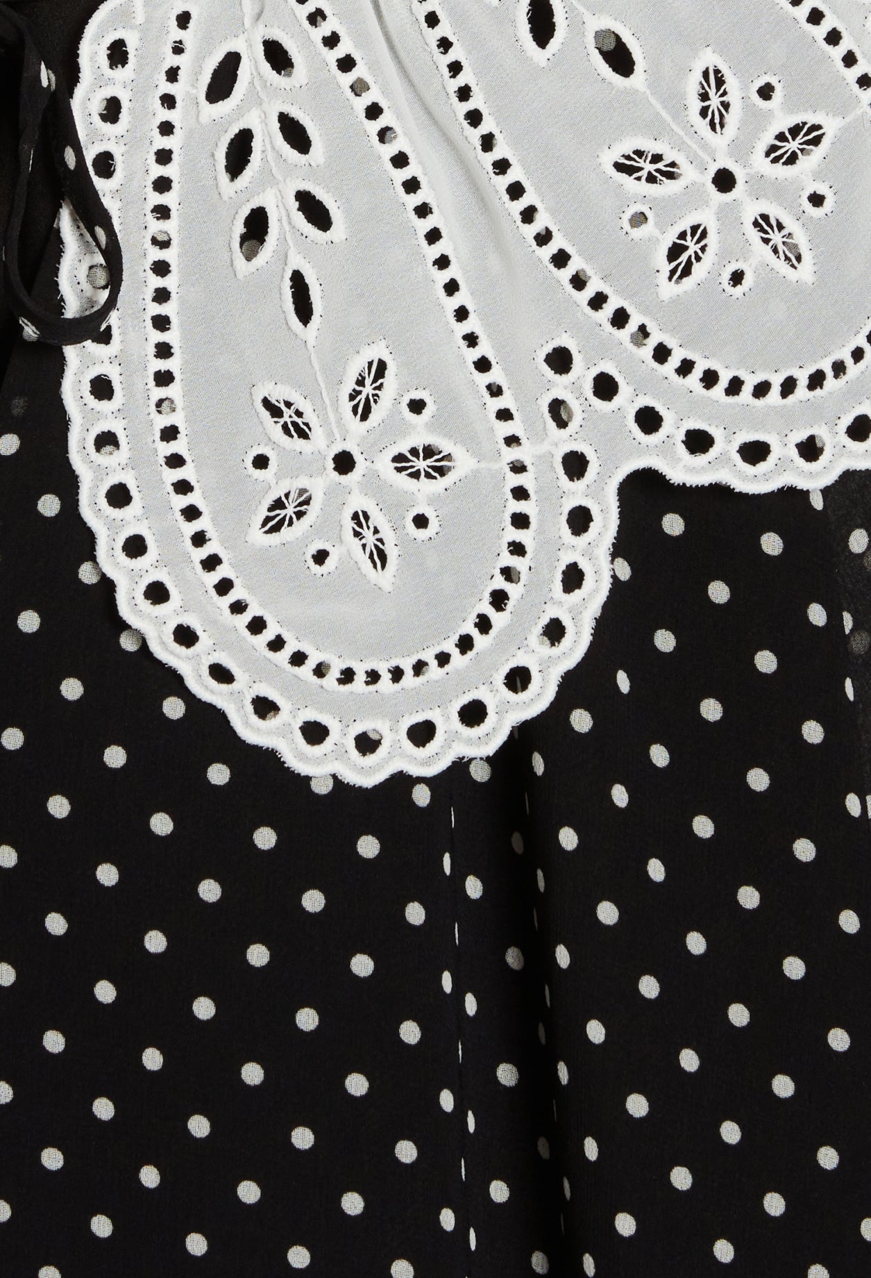 Robe courte Rifi large col imprimé pois Faume - seconde main