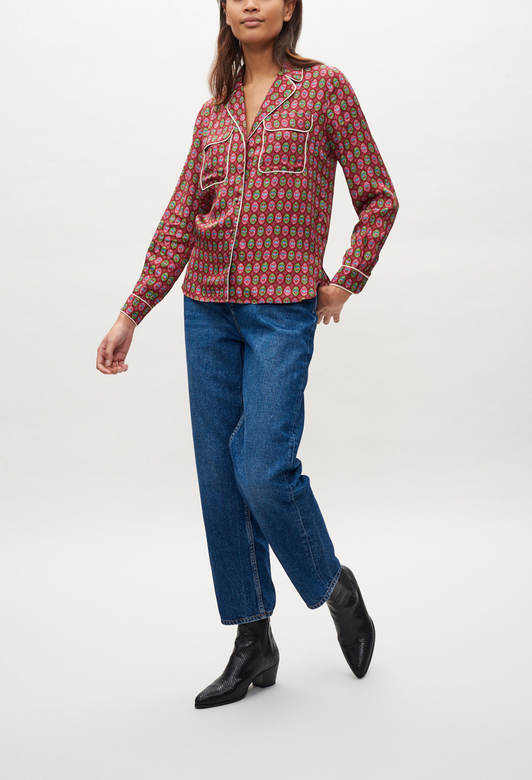 Blouse à motifs Faume - seconde main