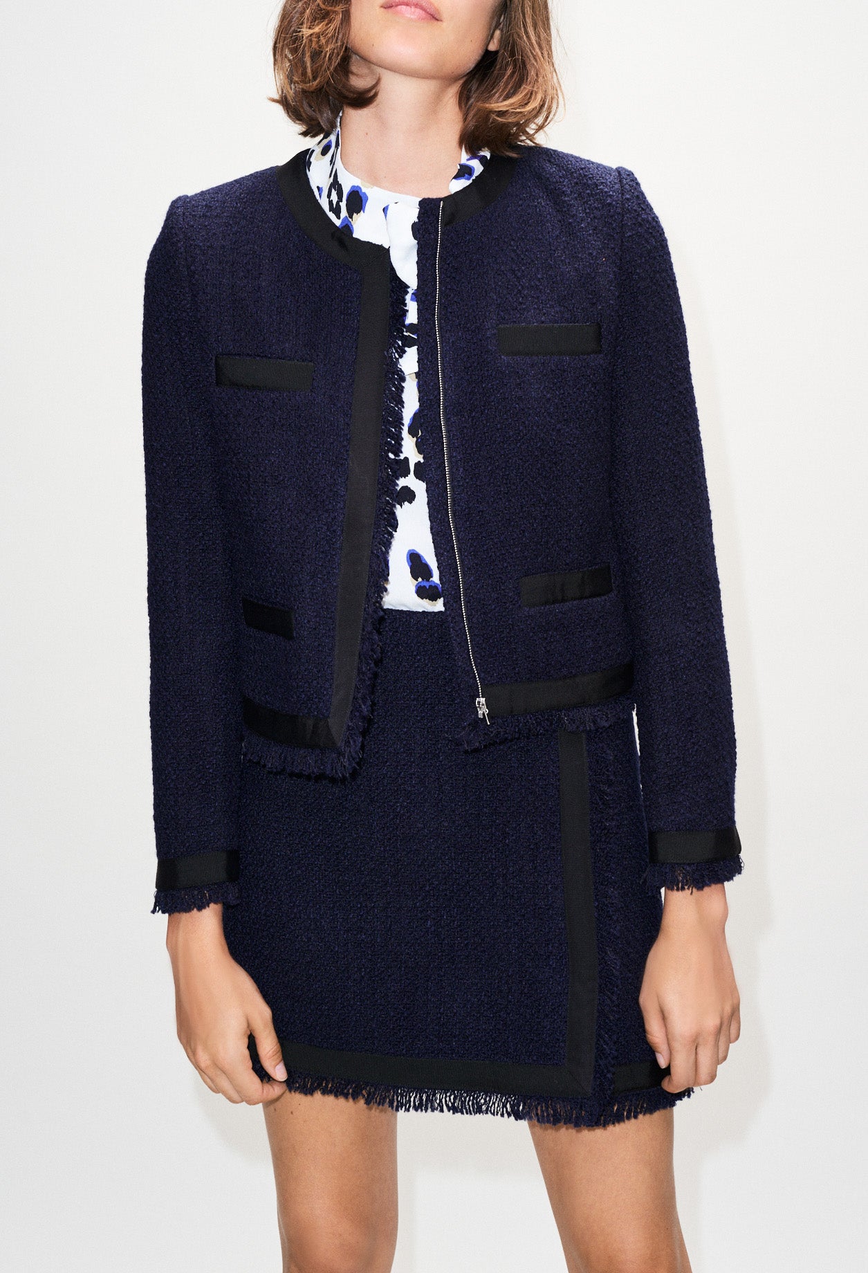 Veste courte en tweed Faume - seconde main