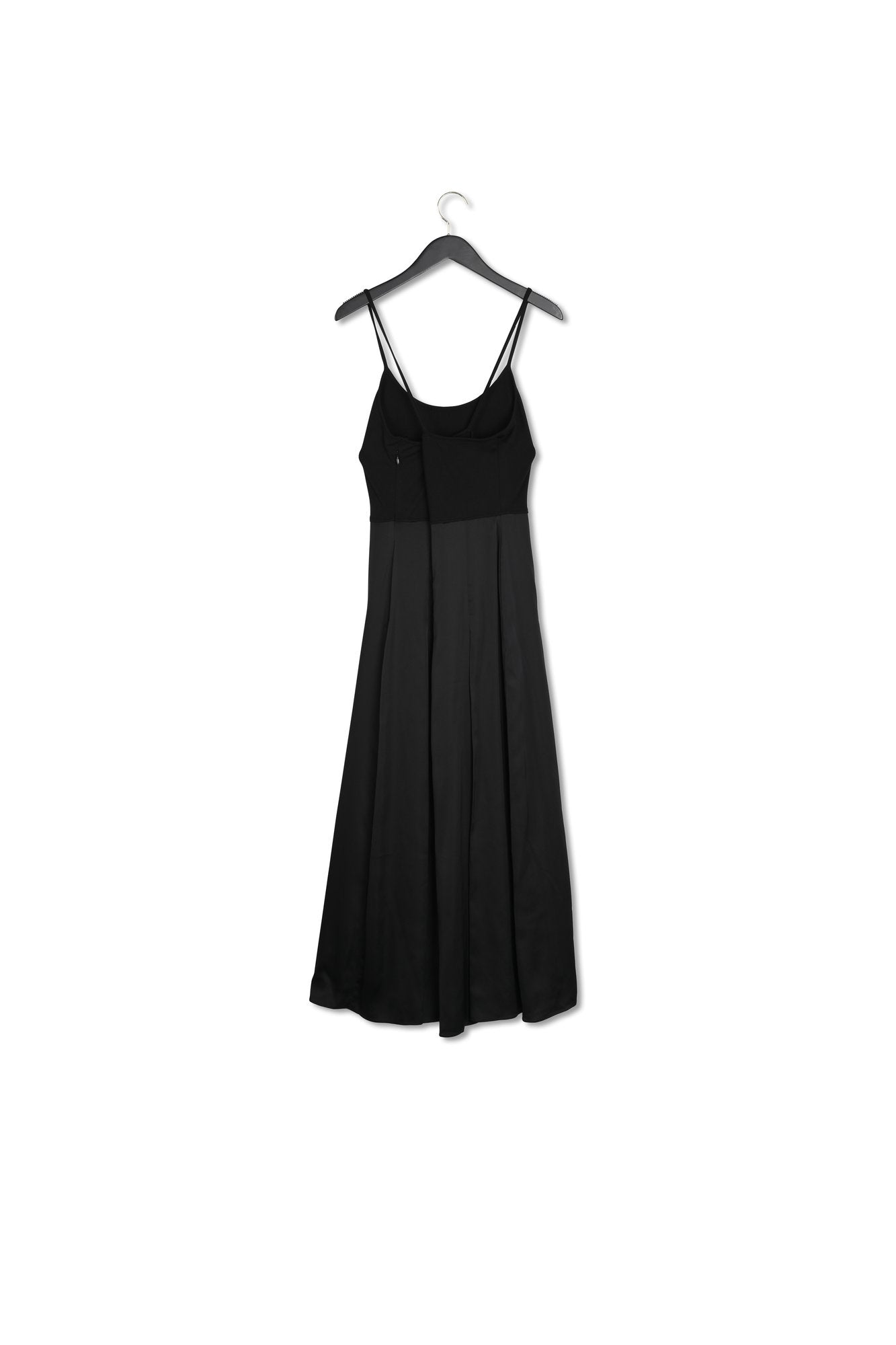 robe midi dos croisé noir Faume - seconde main