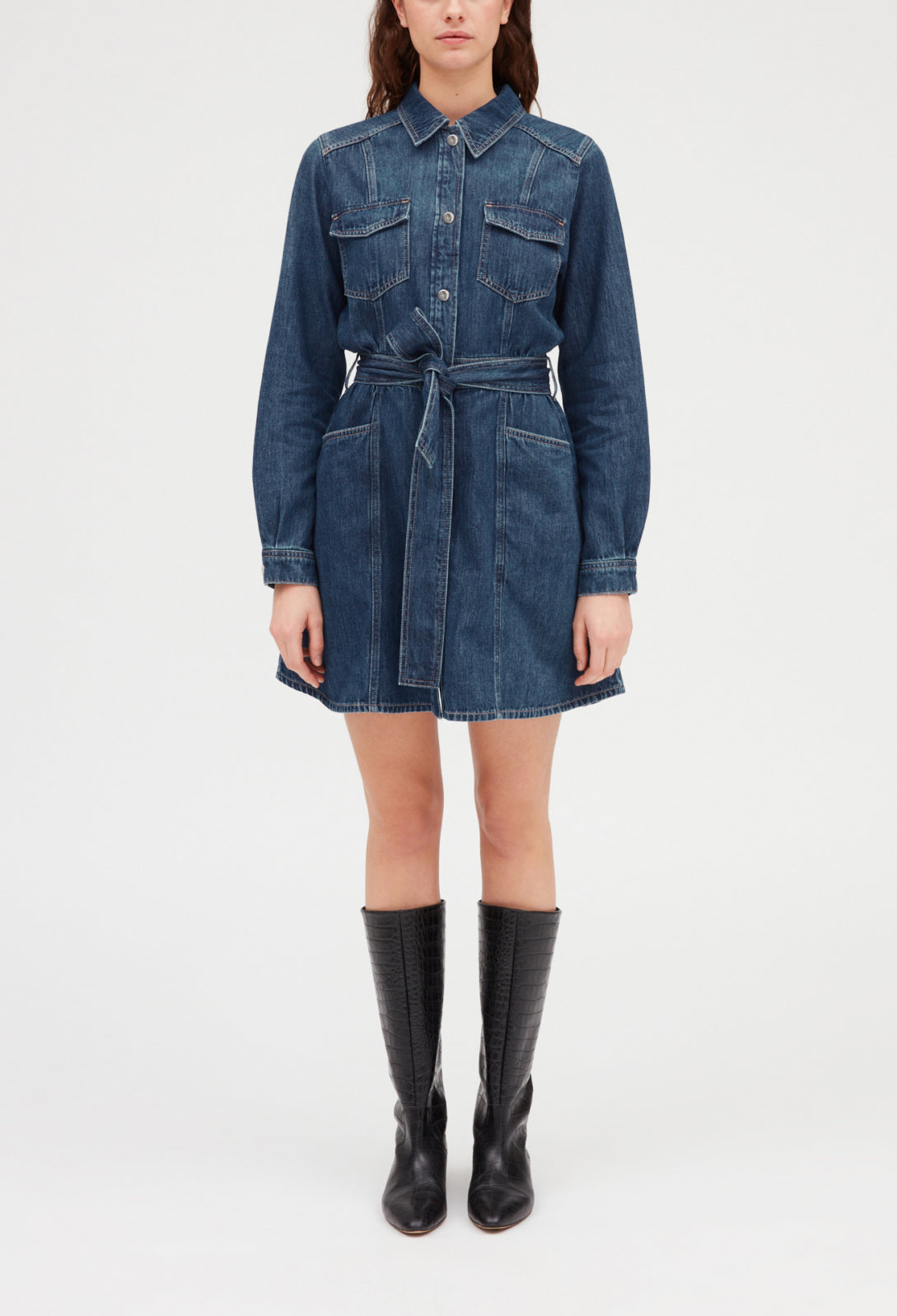 Robe courte denim mid-blue Faume - seconde main