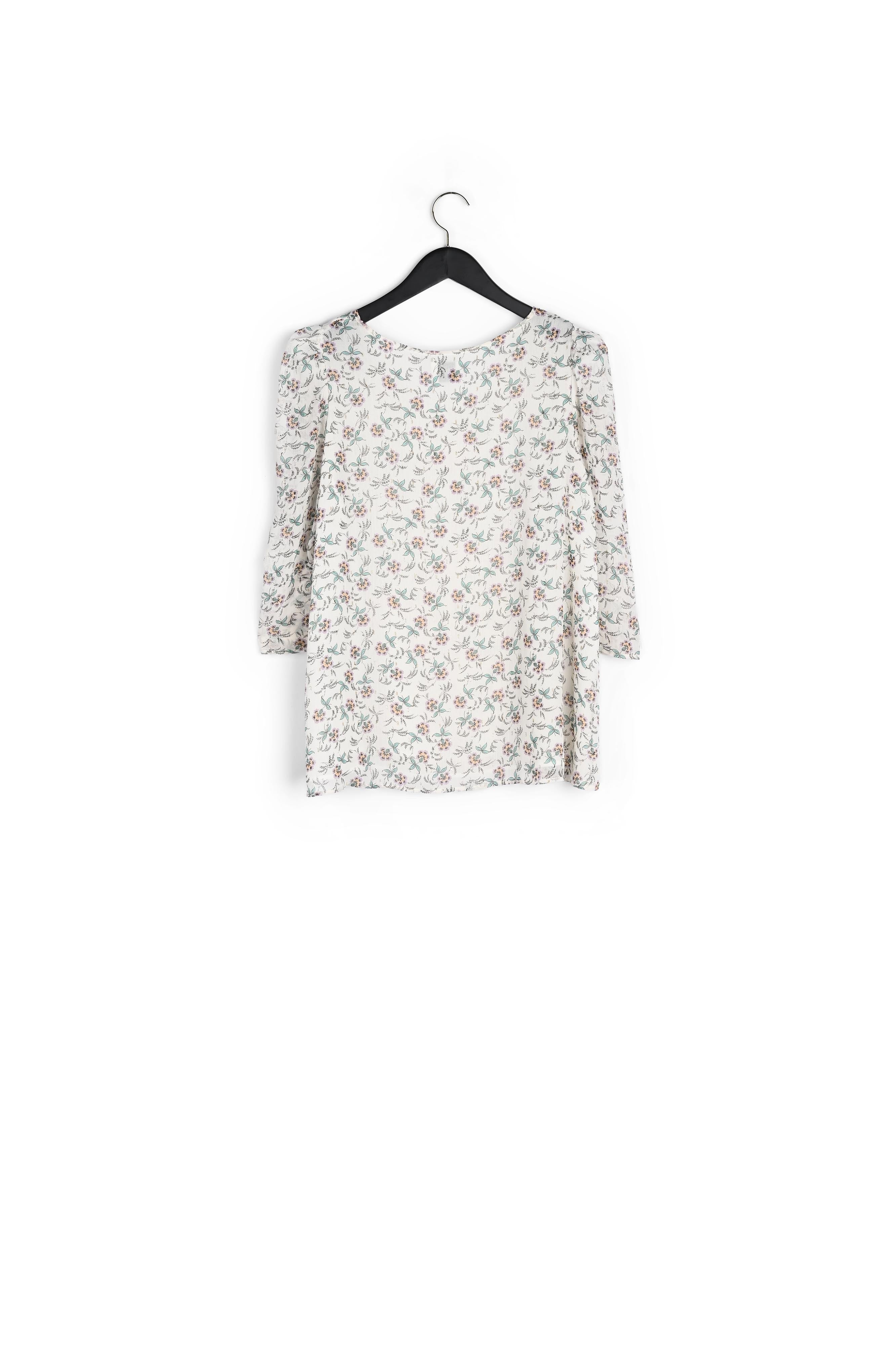 Chemise imprimé floral métallisé Faume - seconde main