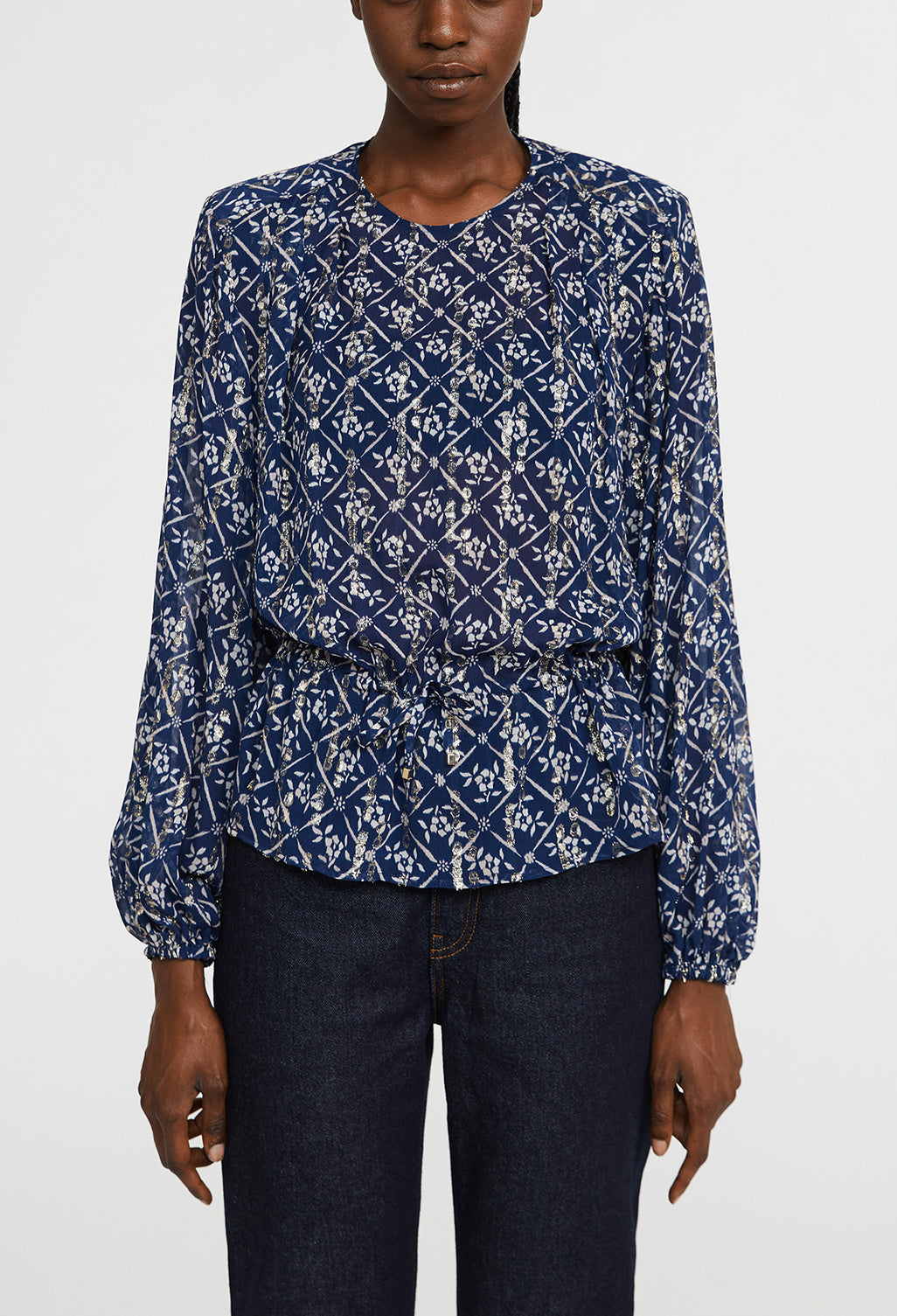 Blouse à motifs fleuris Faume - seconde main