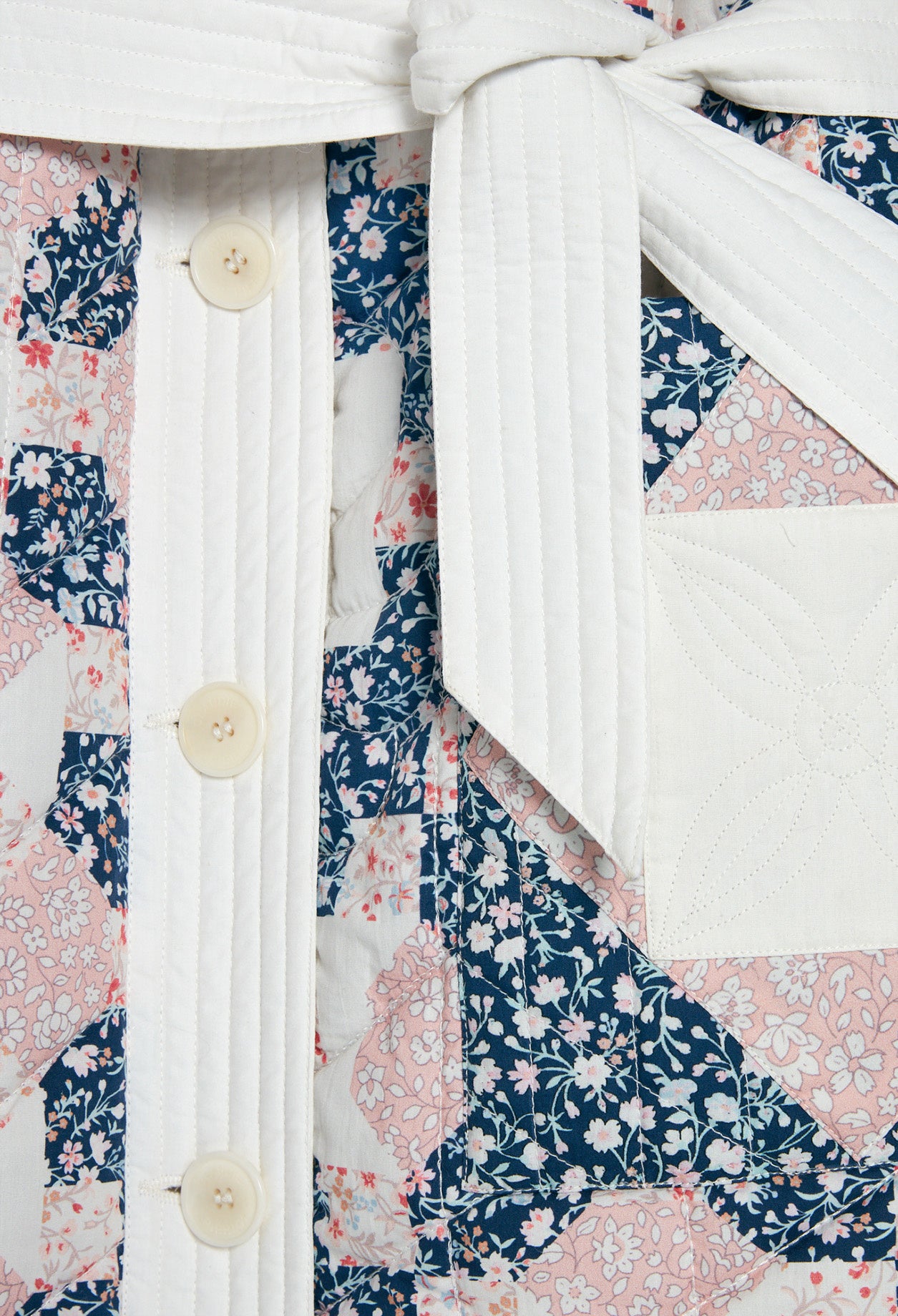 Manteau matelassé à motifs patchwork Faume - seconde main