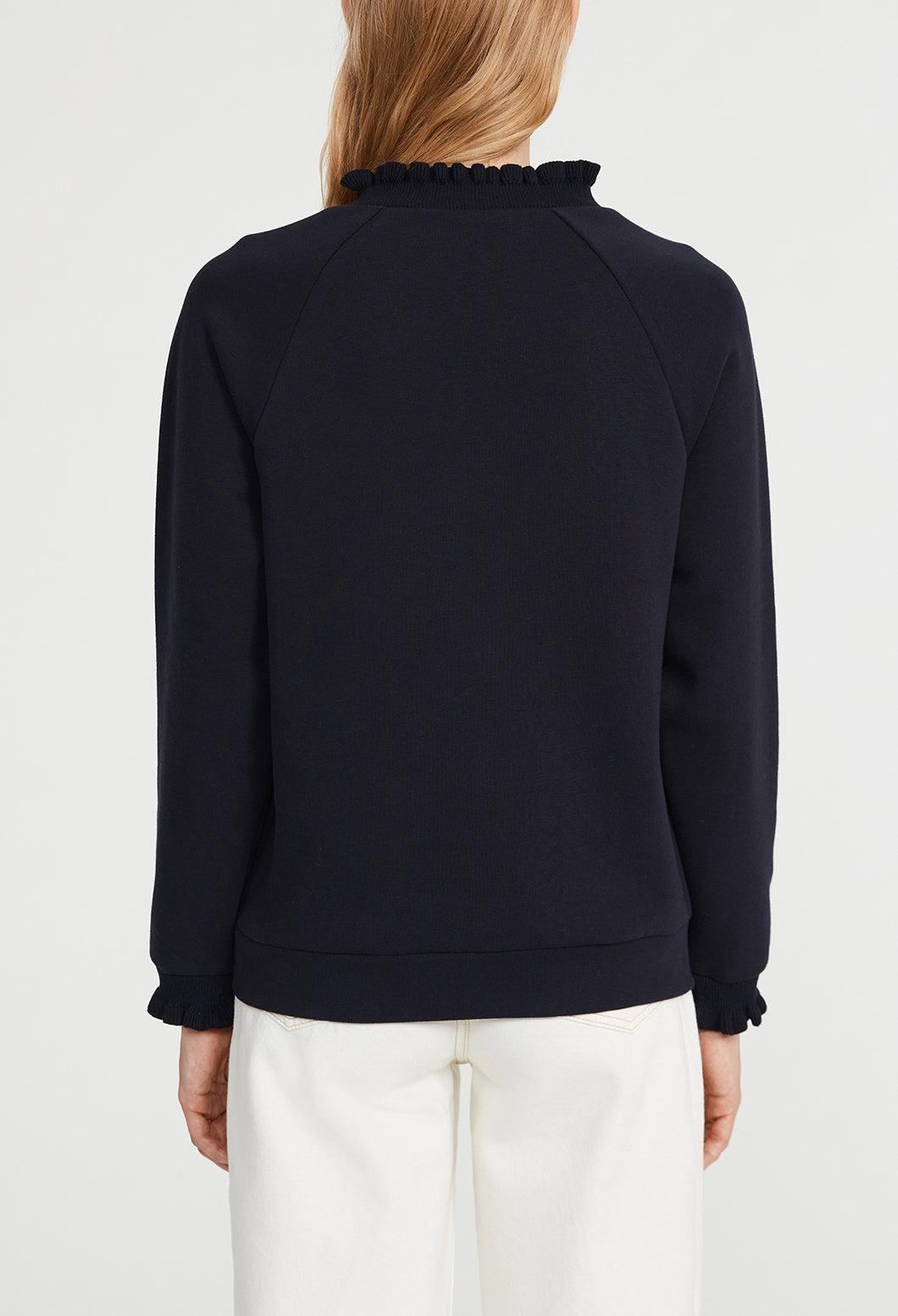 Sweatshirt à col volanté Faume - seconde main