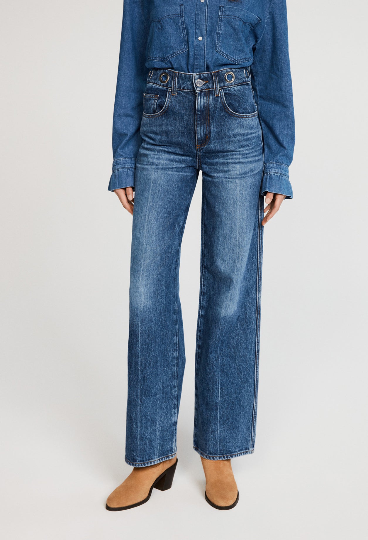 Jean évasé économe en eau Faume - seconde main