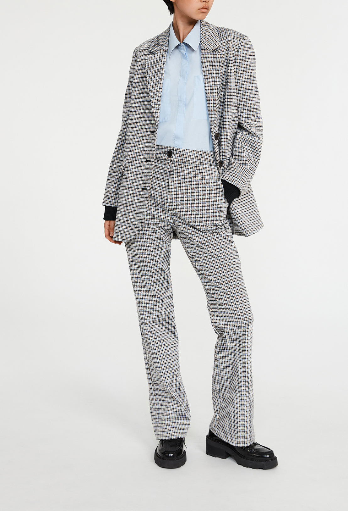 Veste à carreaux tailleur Faume - seconde main