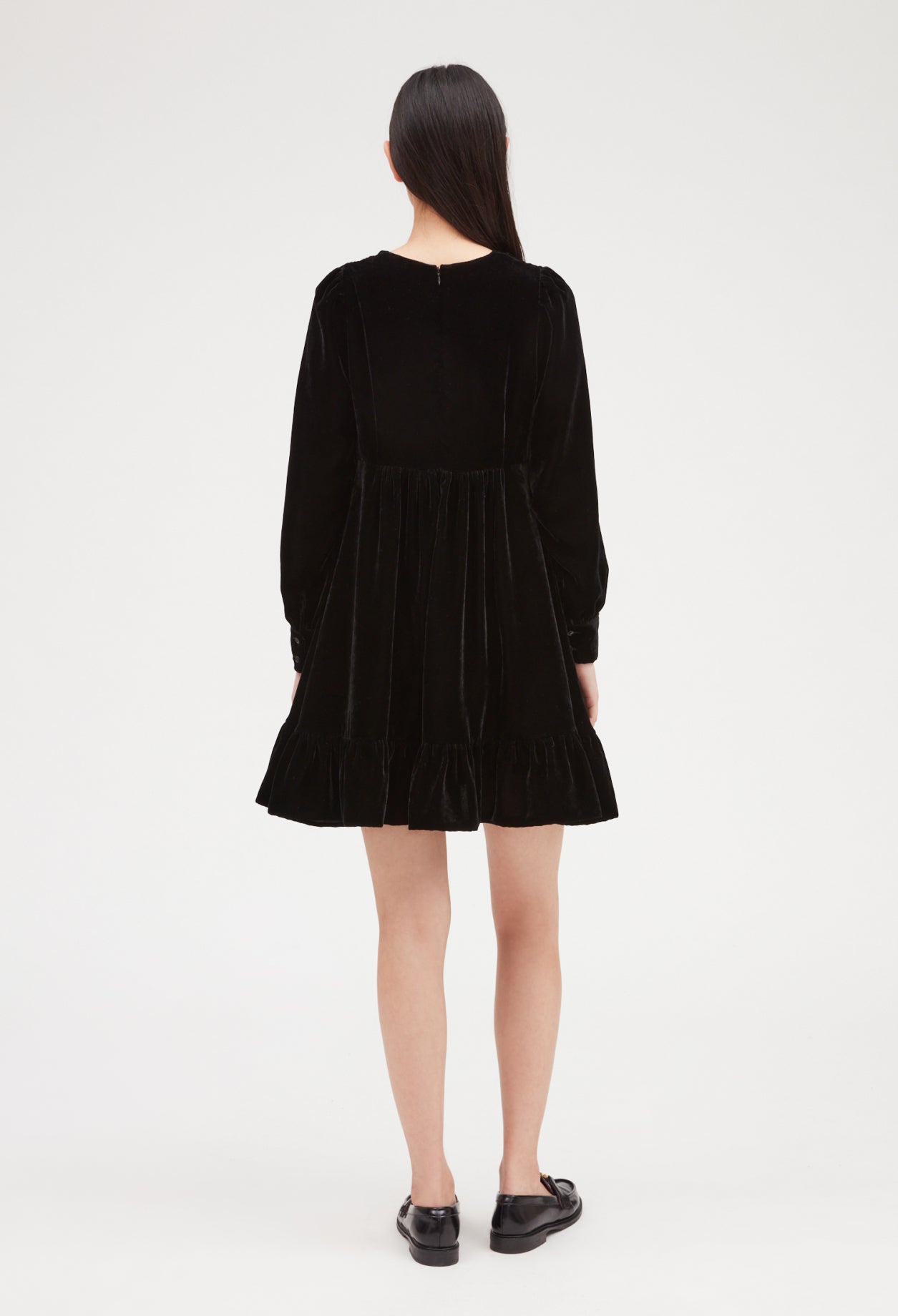 Robe courte velours noir Faume - seconde main