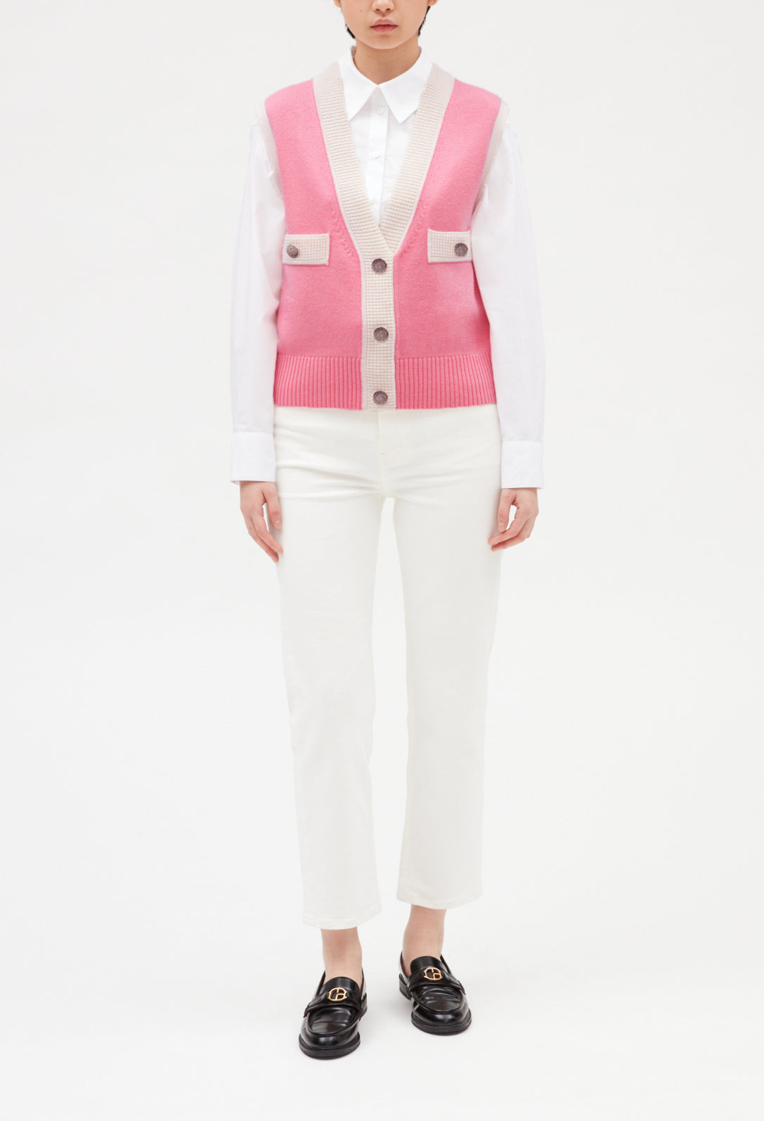 Pull sans manche maille Faume - seconde main