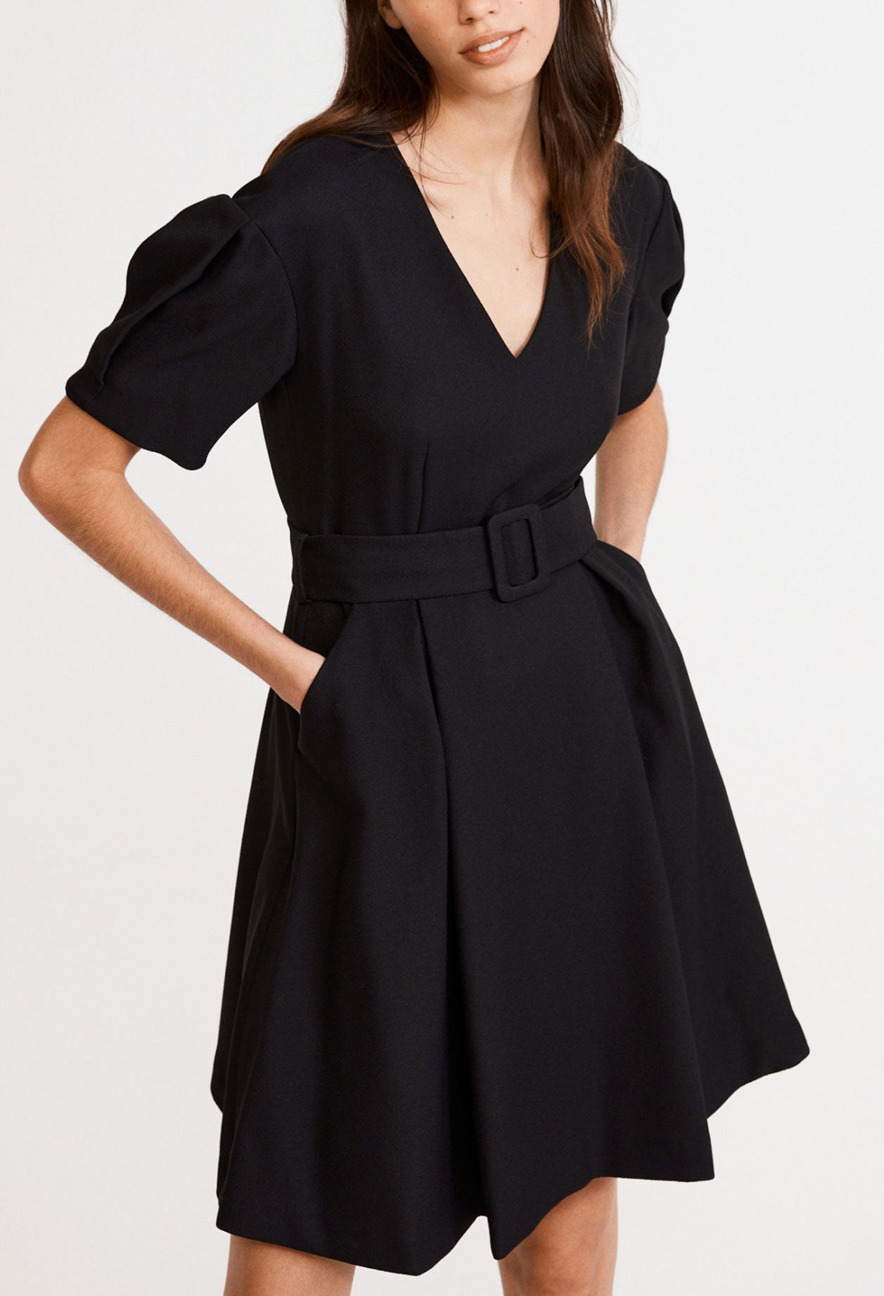 Robe noire évasée Faume - seconde main