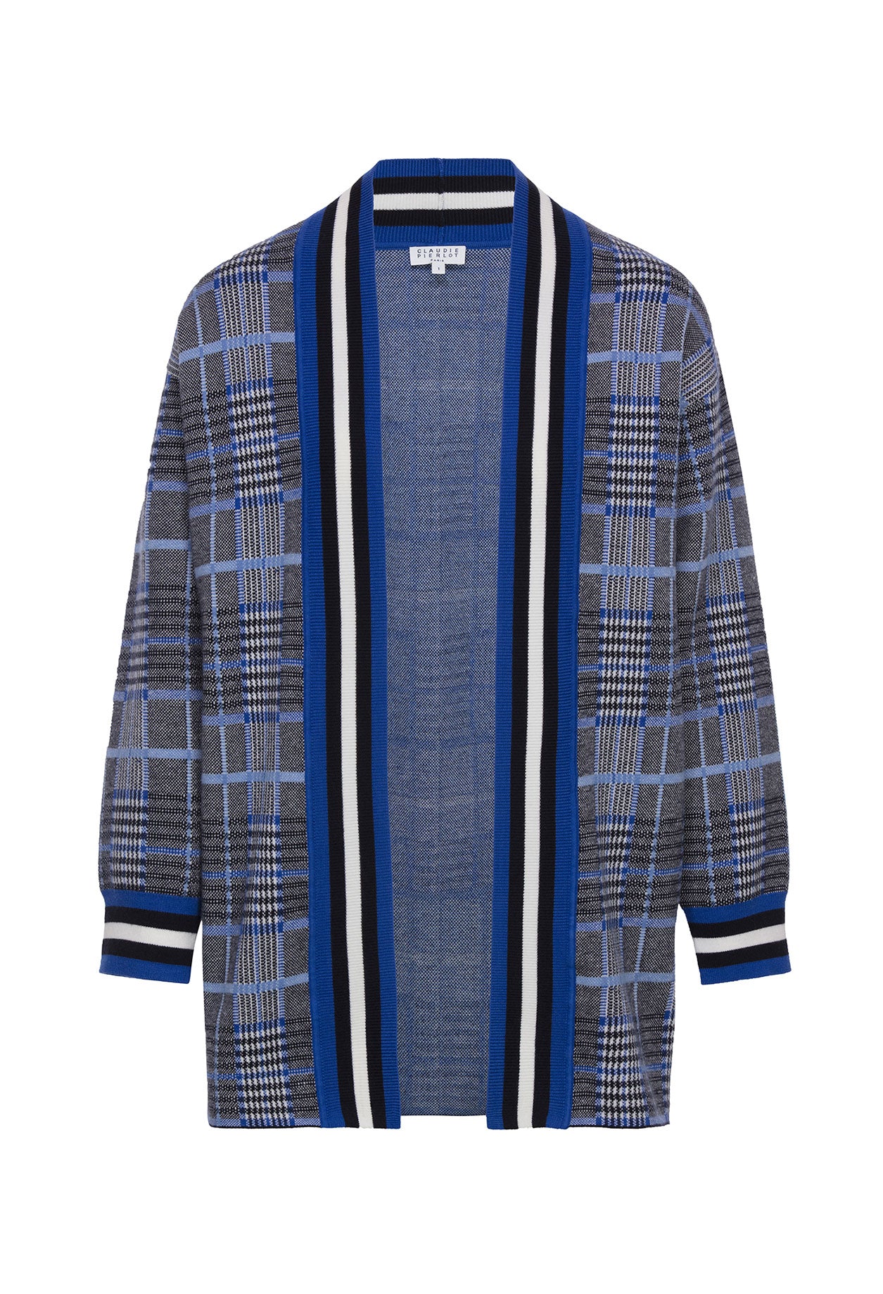 Cardigan oversize motif prince de galles Faume - seconde main