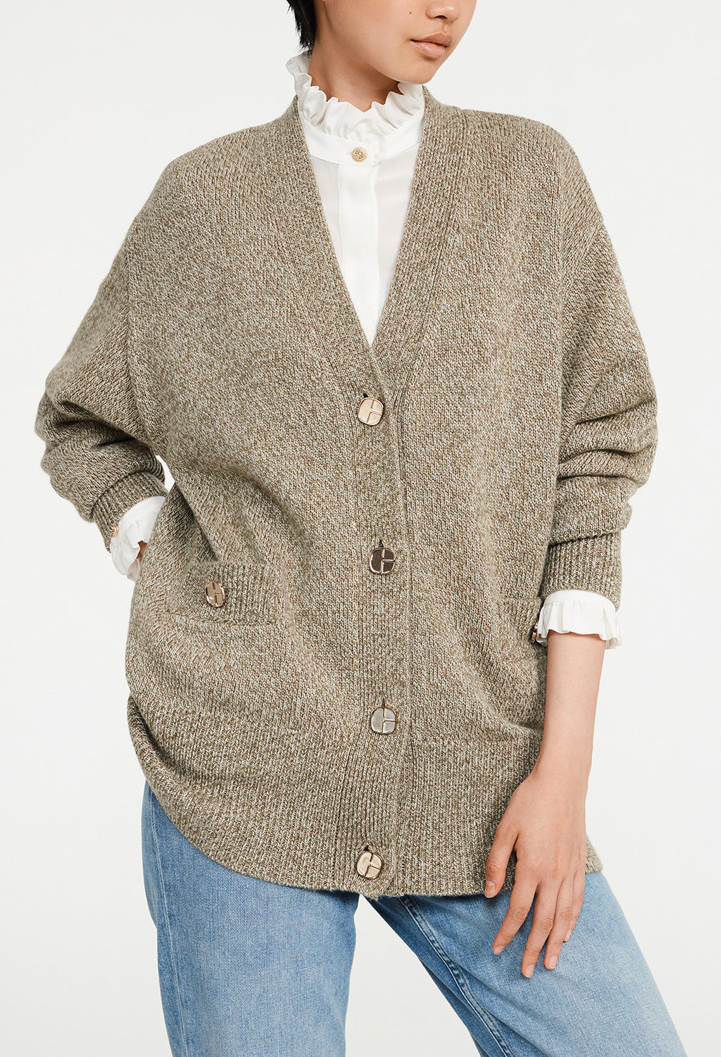 Gilet maille boutonné Faume - seconde main