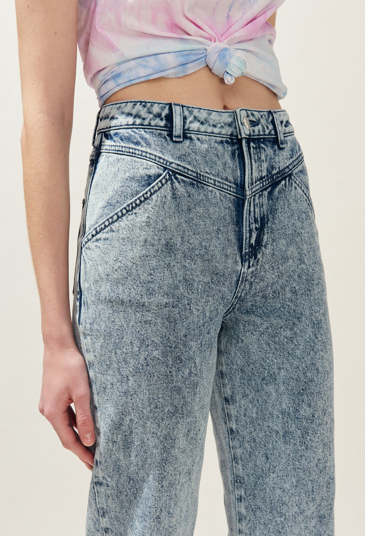 Jean mom tie&dye Faume - seconde main