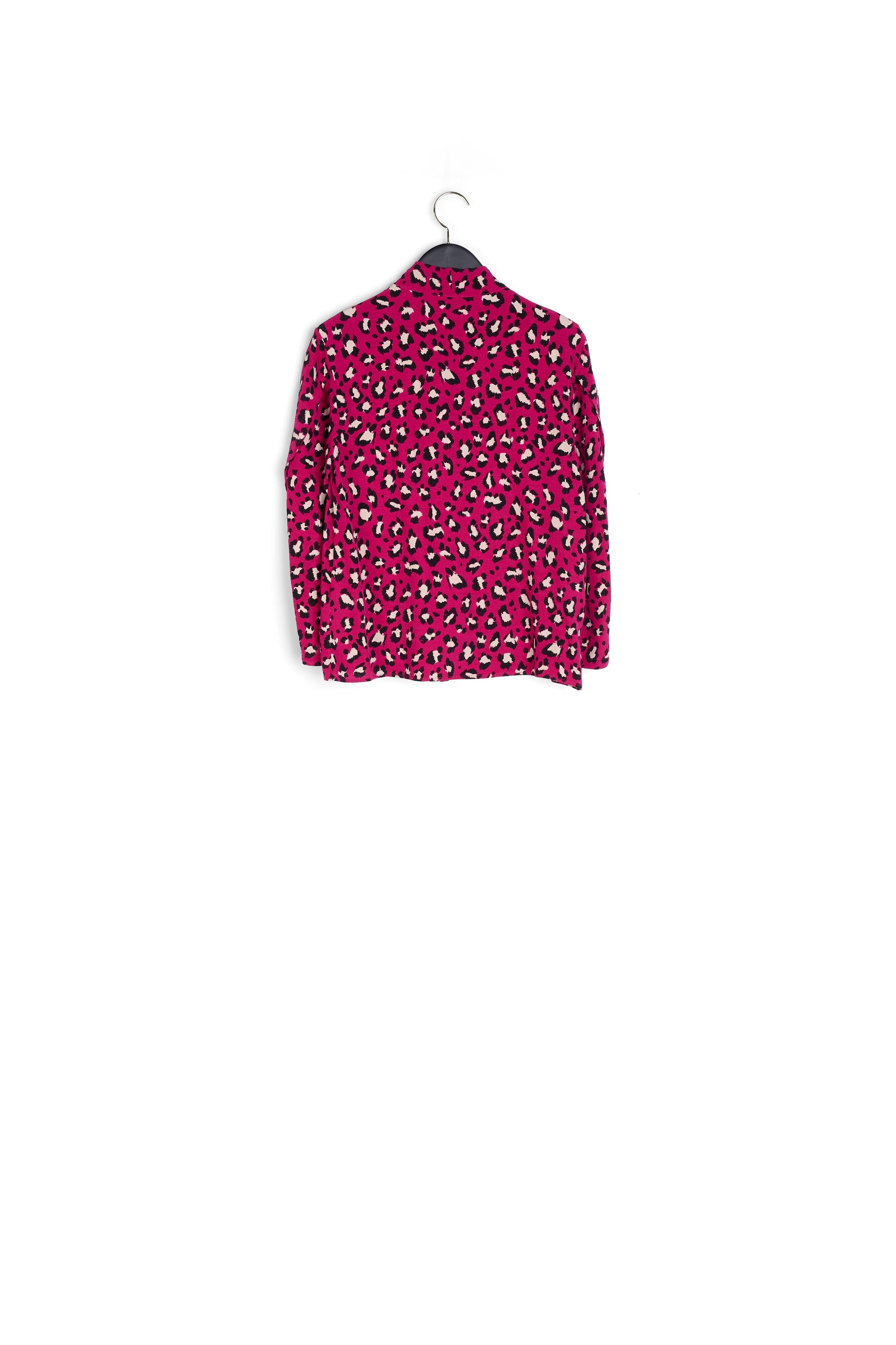 Chemise à col noué imprimé léopard Faume - seconde main