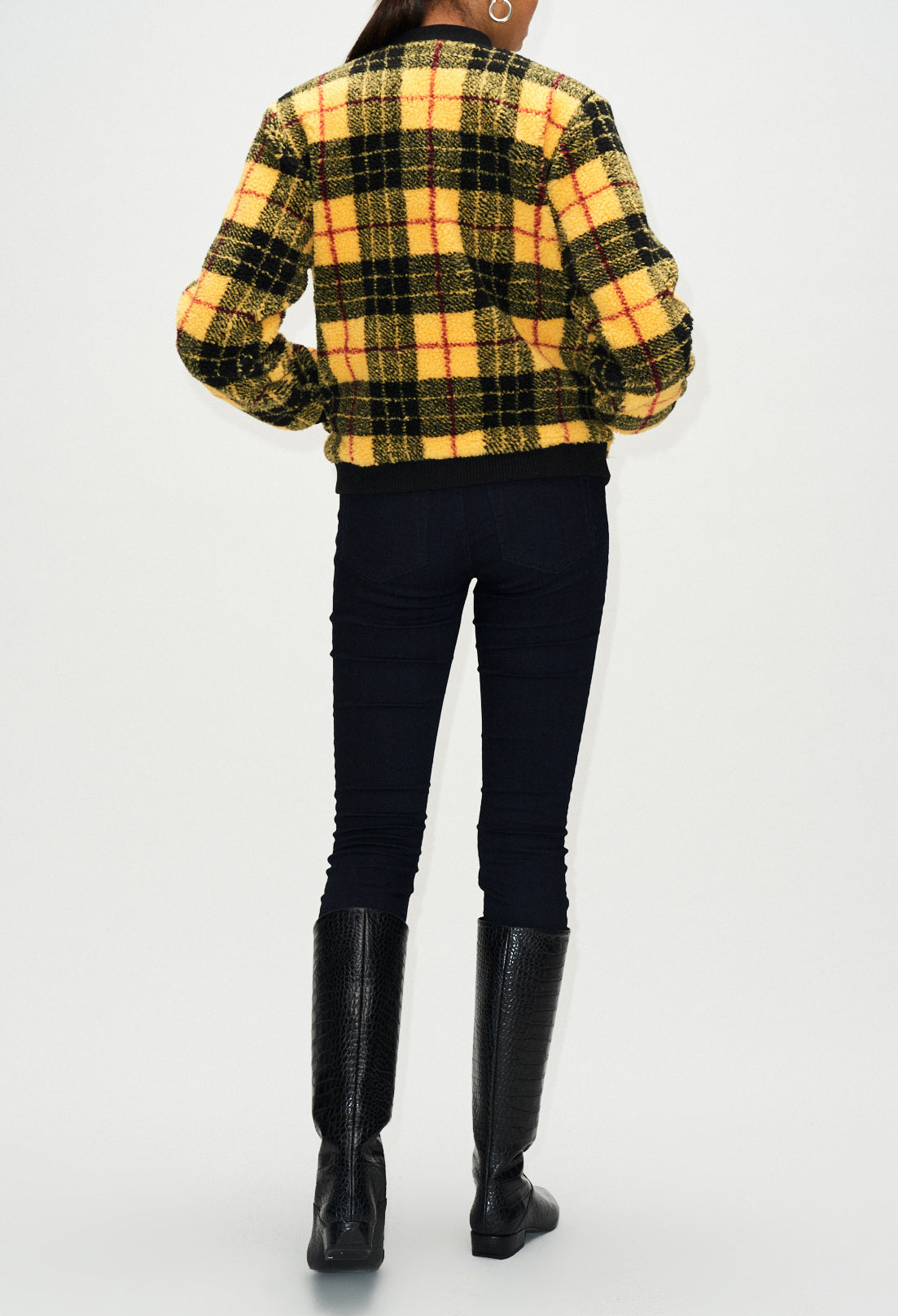 Bombers fausse fourrure à carreaux Faume - seconde main