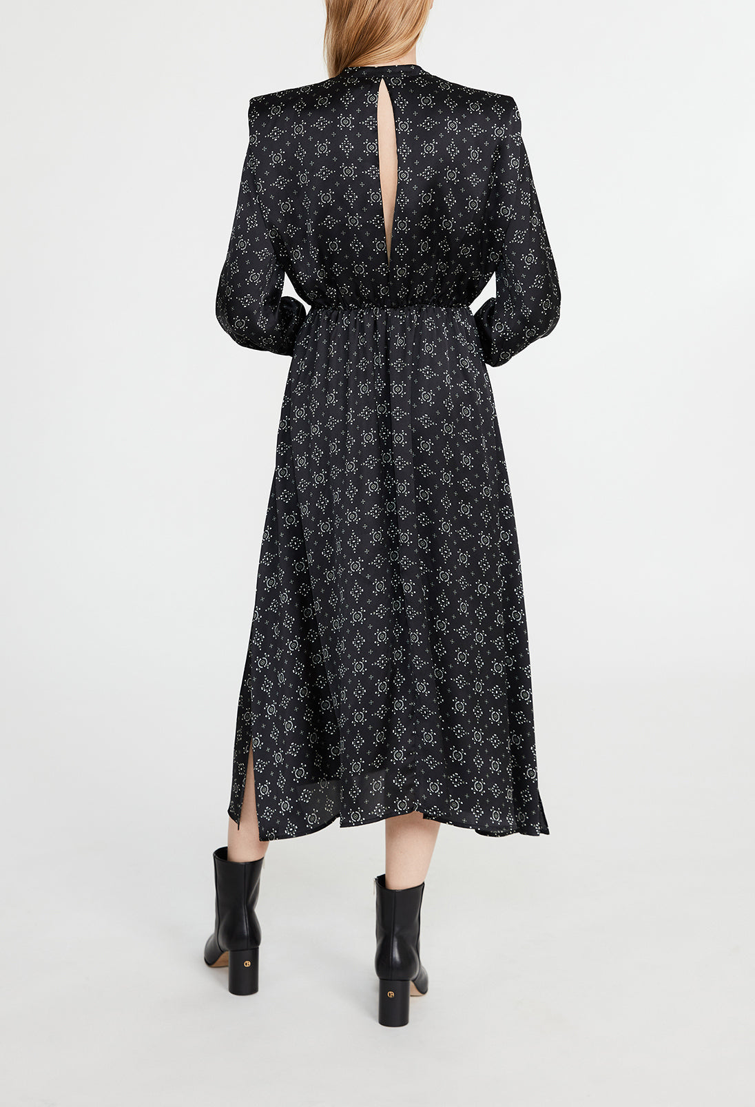 Robe longue à motifs géométrique Faume - seconde main