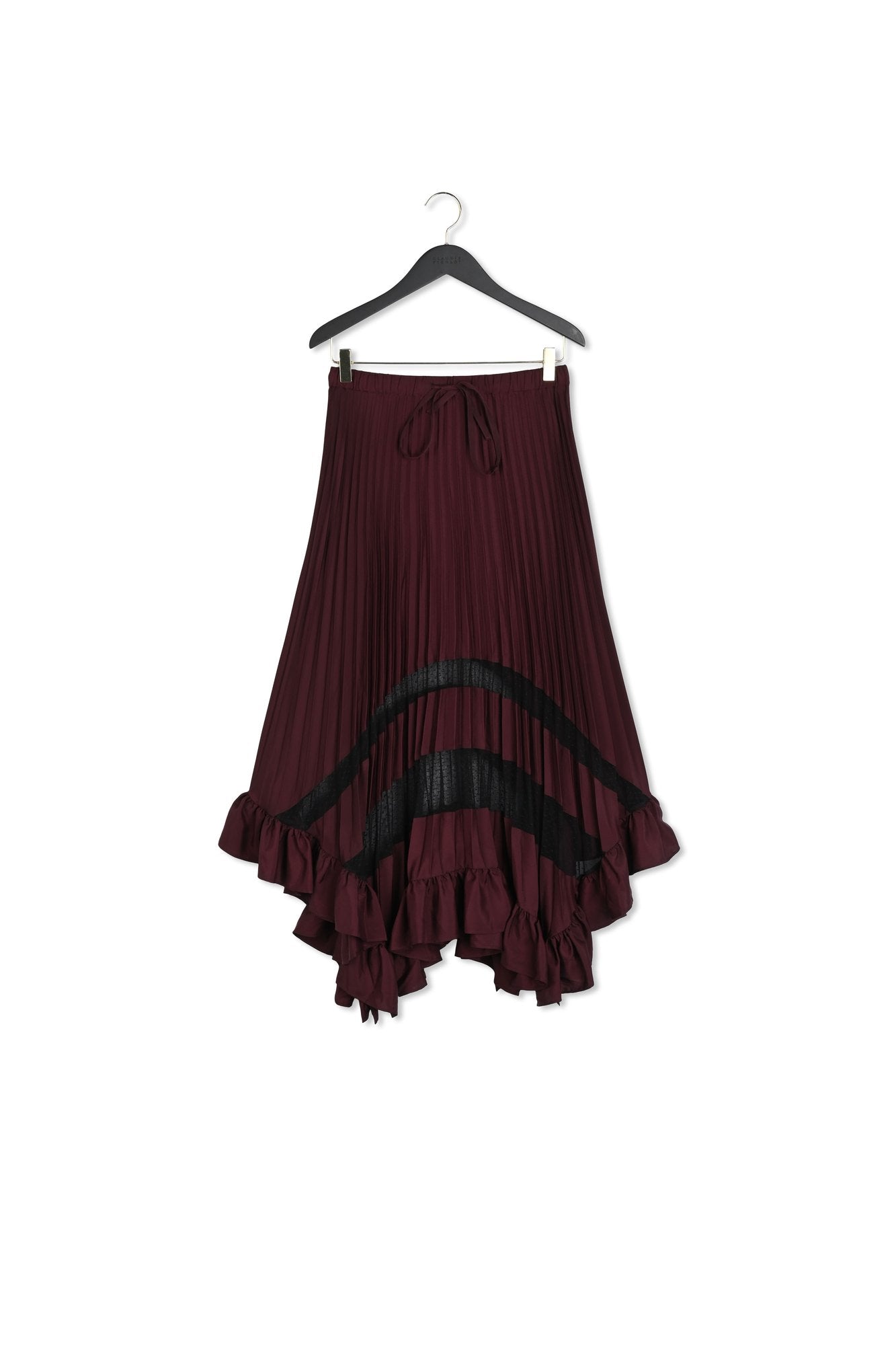 Jupe mi-longue plissée volants Faume - seconde main