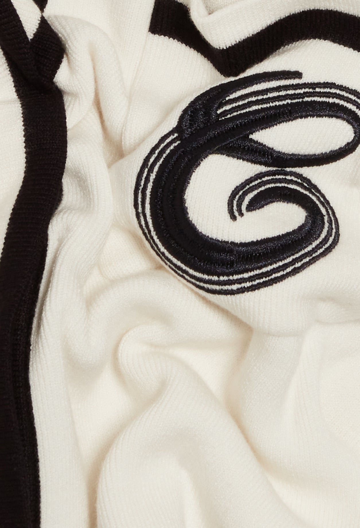 Cardigan bicolore poche brodée Faume - seconde main