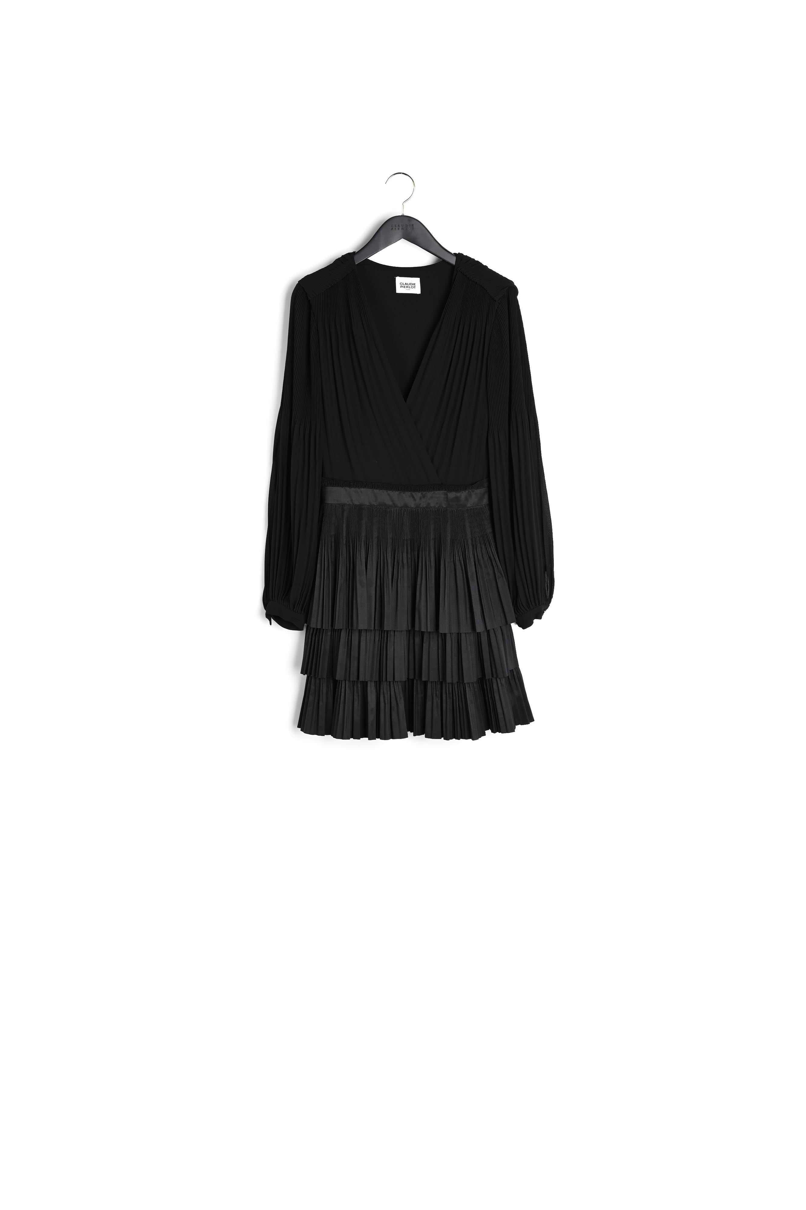 Robe courte plissée à volant Faume - seconde main