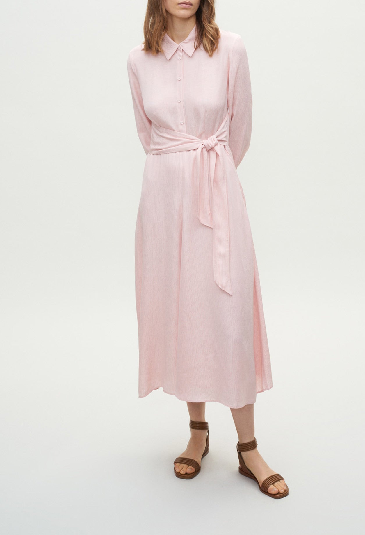 Robe chemise longue ceinturée Faume - seconde main