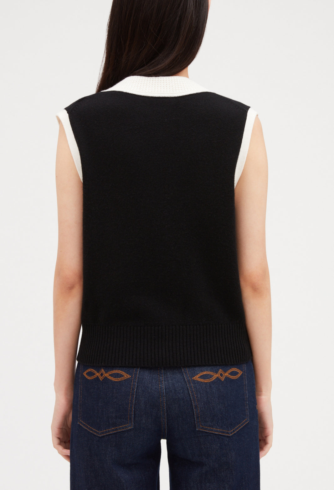 Pull sans manche maille Faume - seconde main