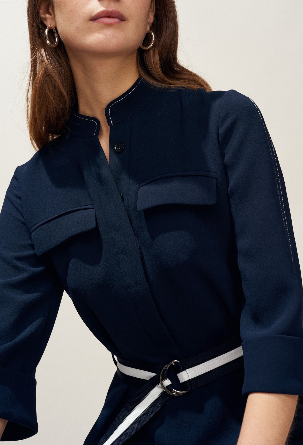 Robe manches courtes ceinturée Faume - seconde main