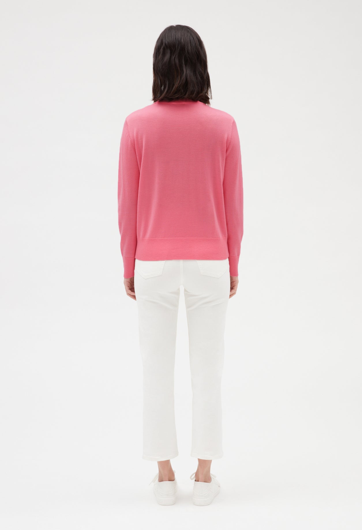 Pull en maille rose Faume - seconde main