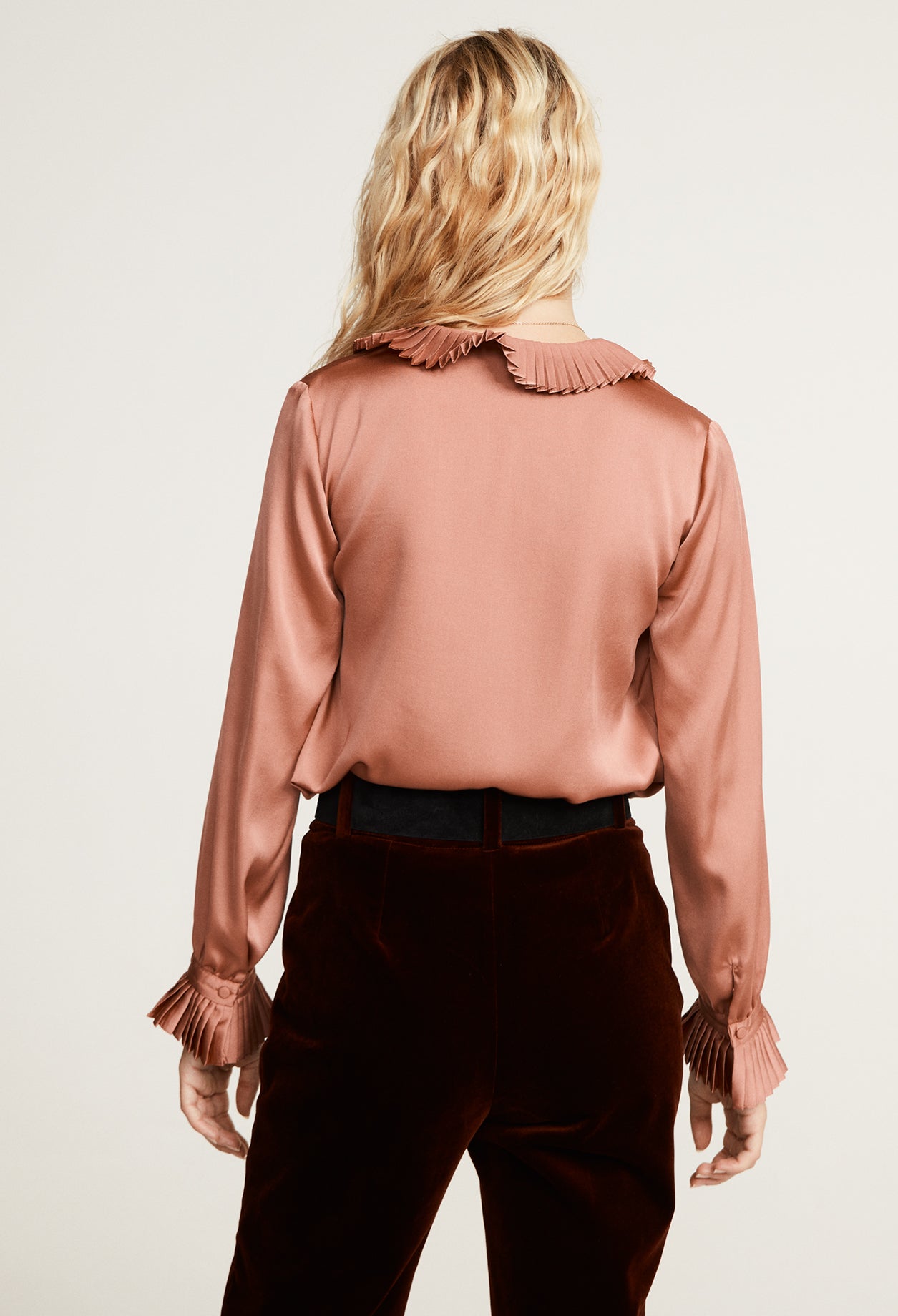 Blouse à col volanté Faume - seconde main