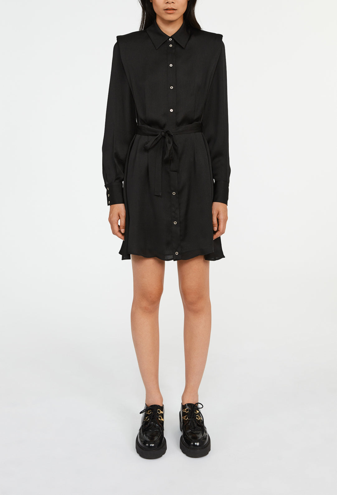 Robe chemise courte ceinturée Faume - seconde main