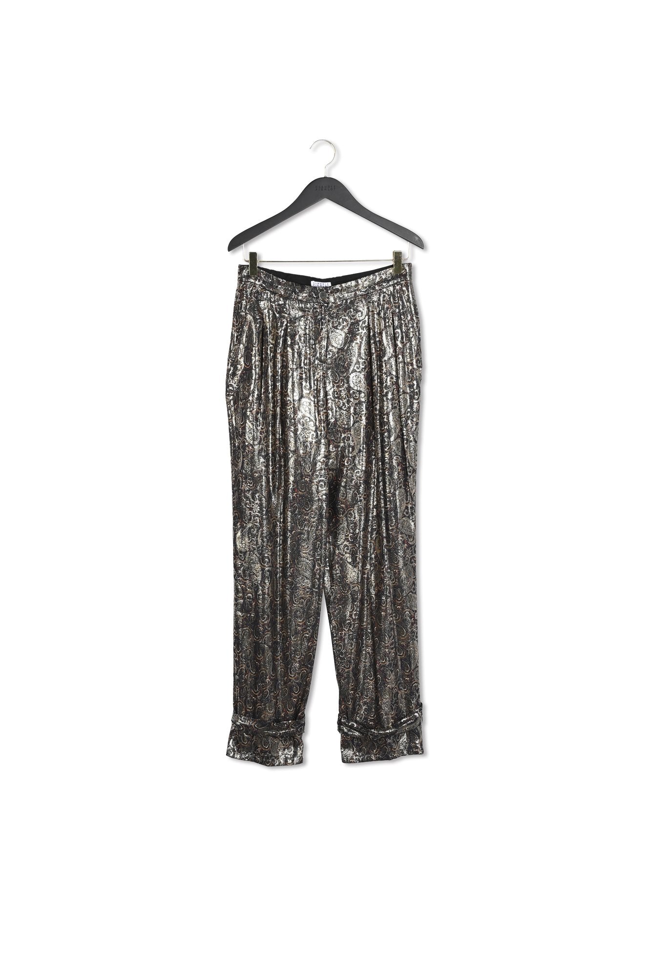 Pantalon taille haute coupe carotte Faume - seconde main