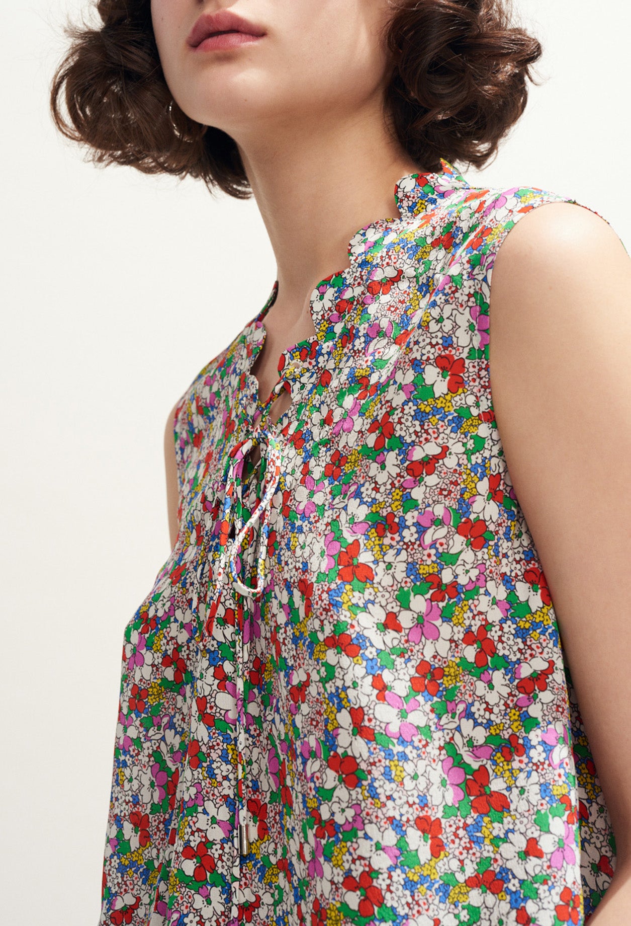 Top sans manches imprimé fleuri Faume - seconde main