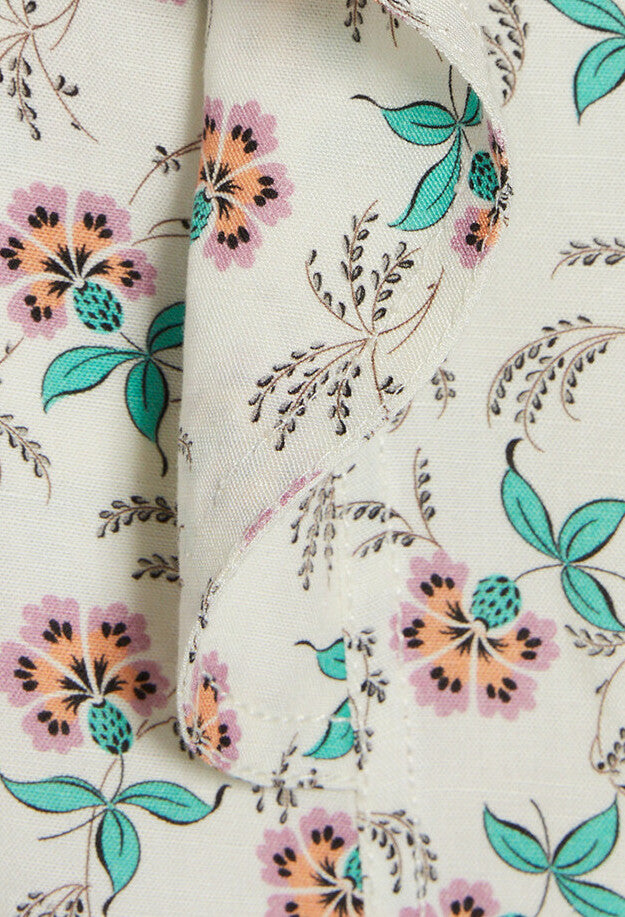 Chemise blanche imprimée sans manche Faume - seconde main