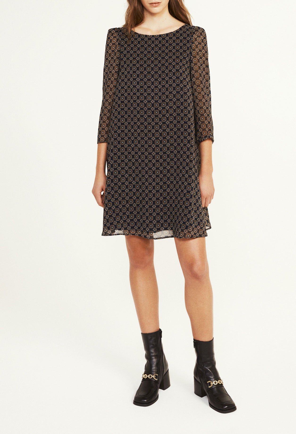 Robe midi imprimée Faume - seconde main