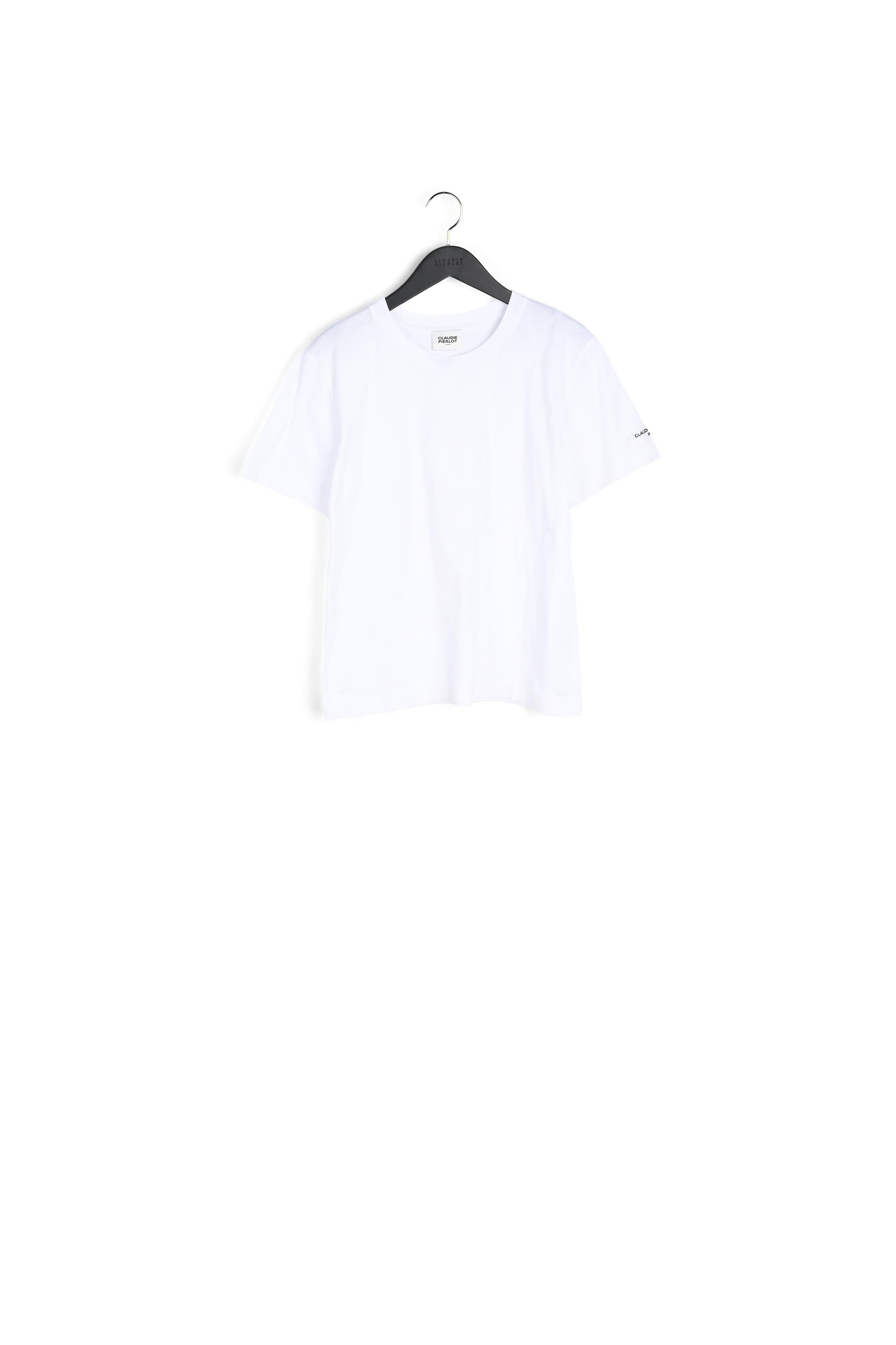 T-shirt manches courtes brodé écru Faume - seconde main