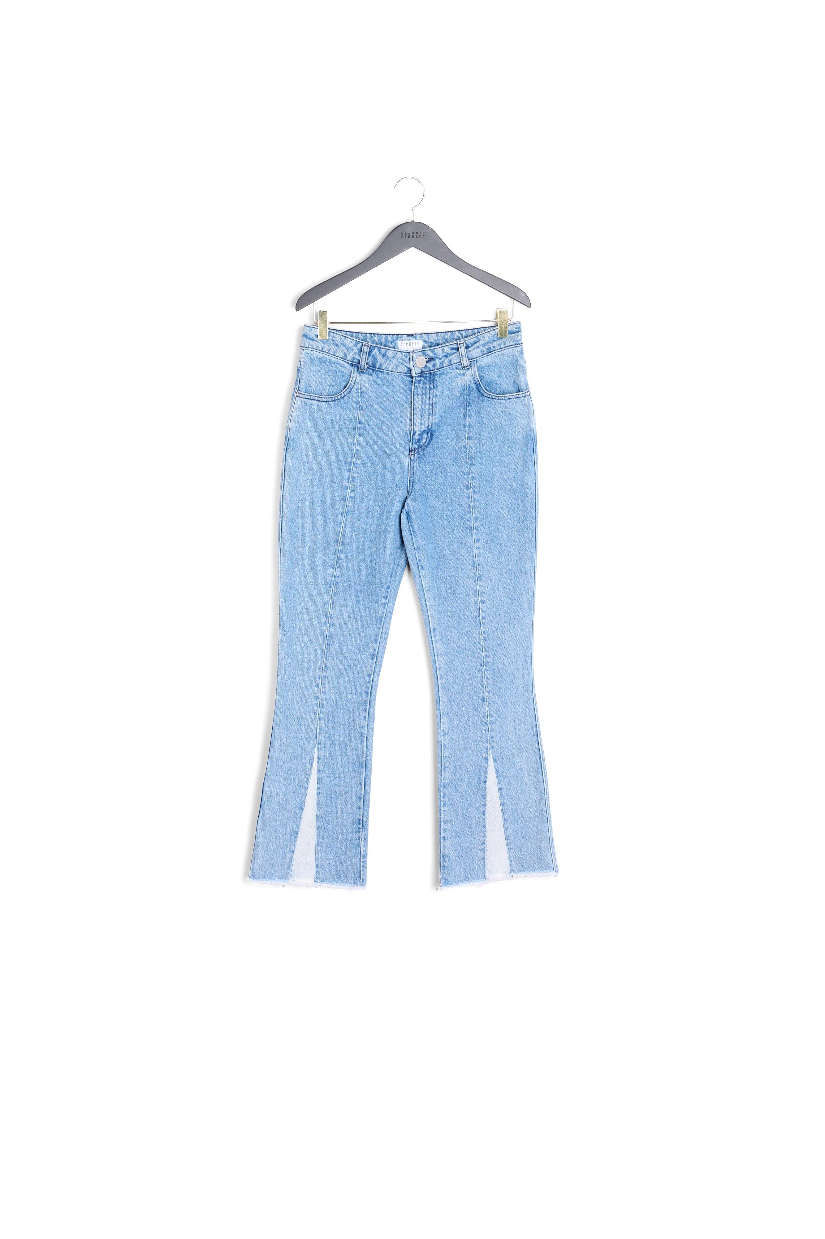 Jean bleu flare à bords francs Faume - seconde main