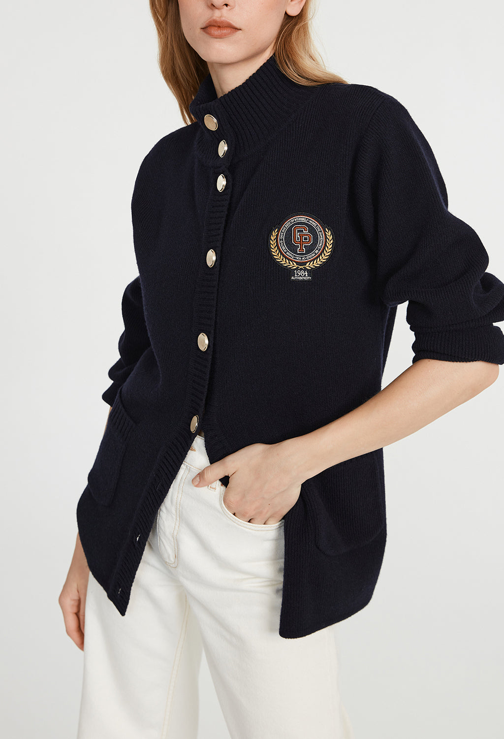 Cardigan avec patch brodé Faume - seconde main