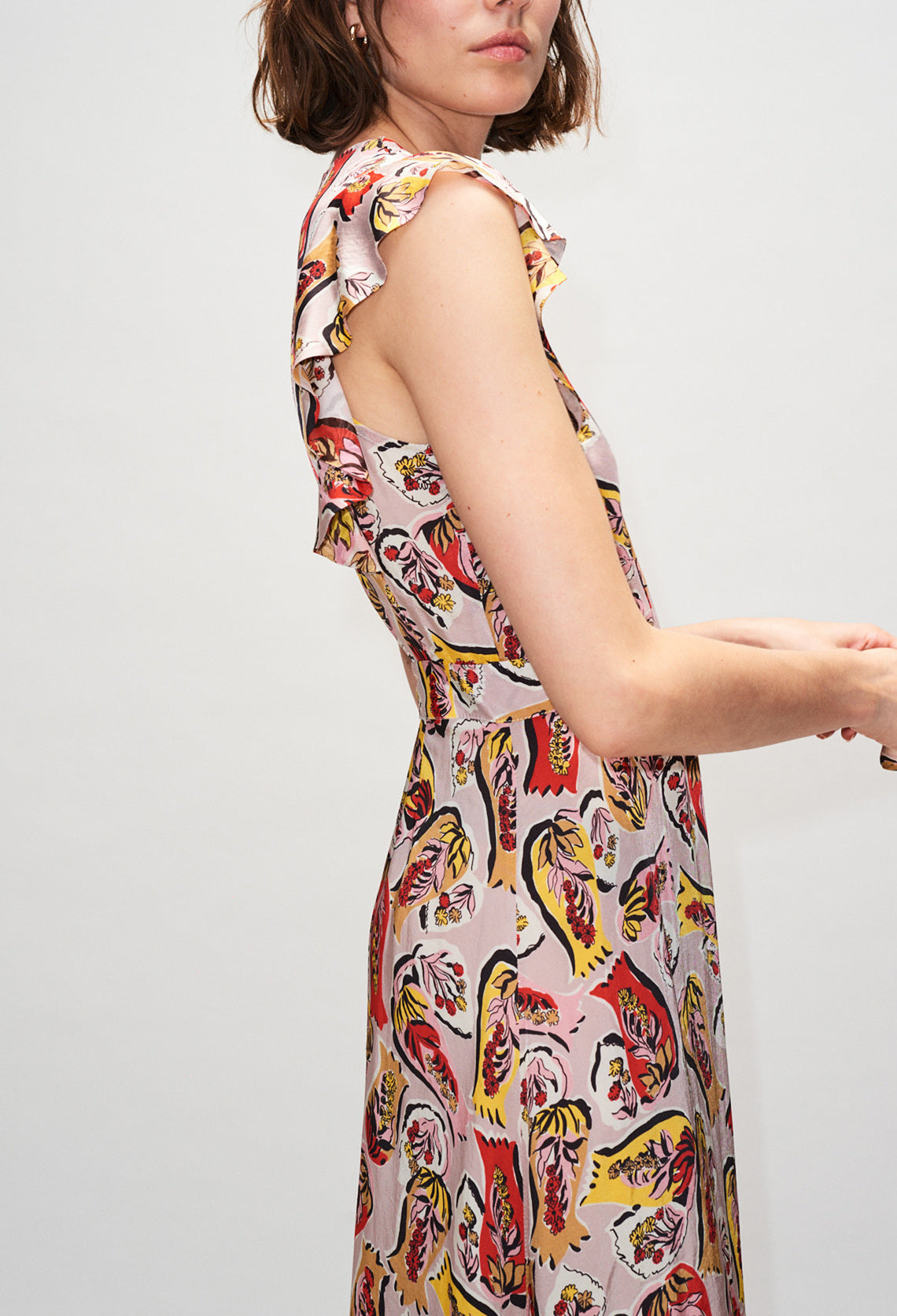 Robe portefeuille imprimée foulard Faume - seconde main