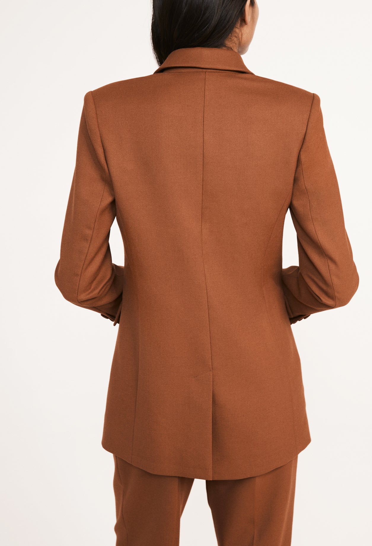 Veste longue caramel Faume - seconde main
