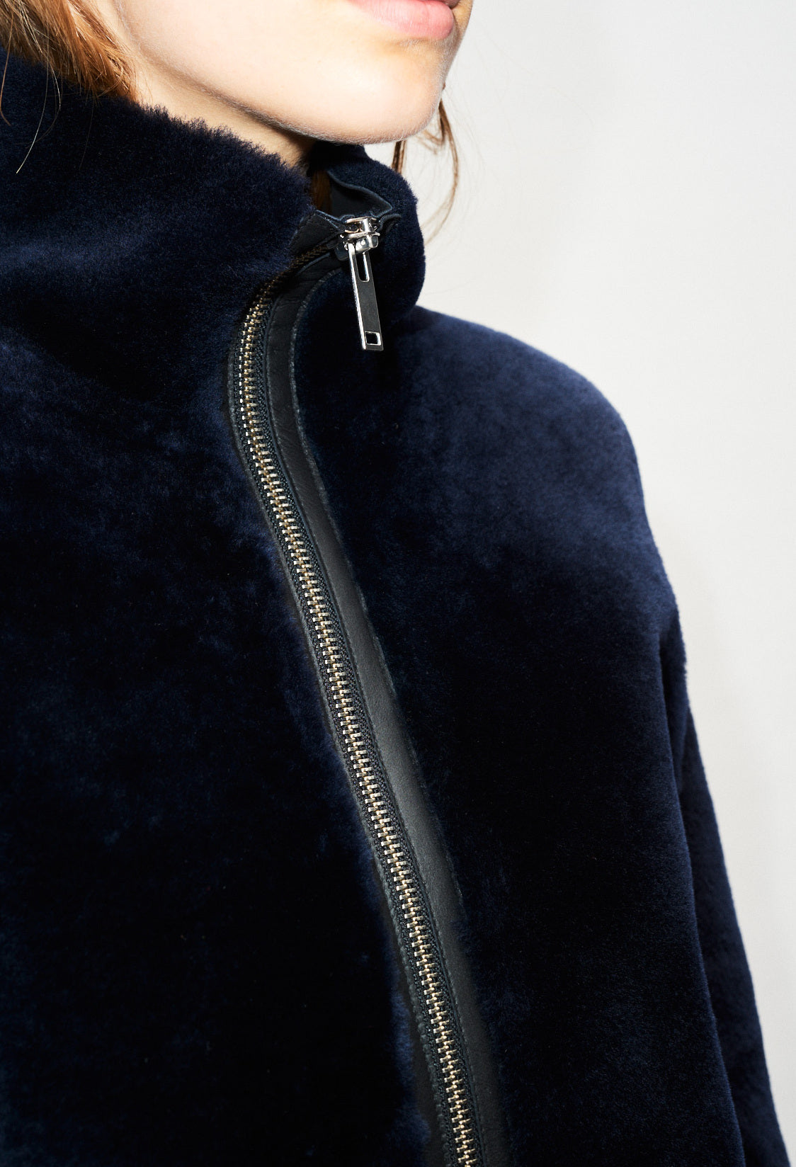 Manteau court en peau lainée Faume - seconde main