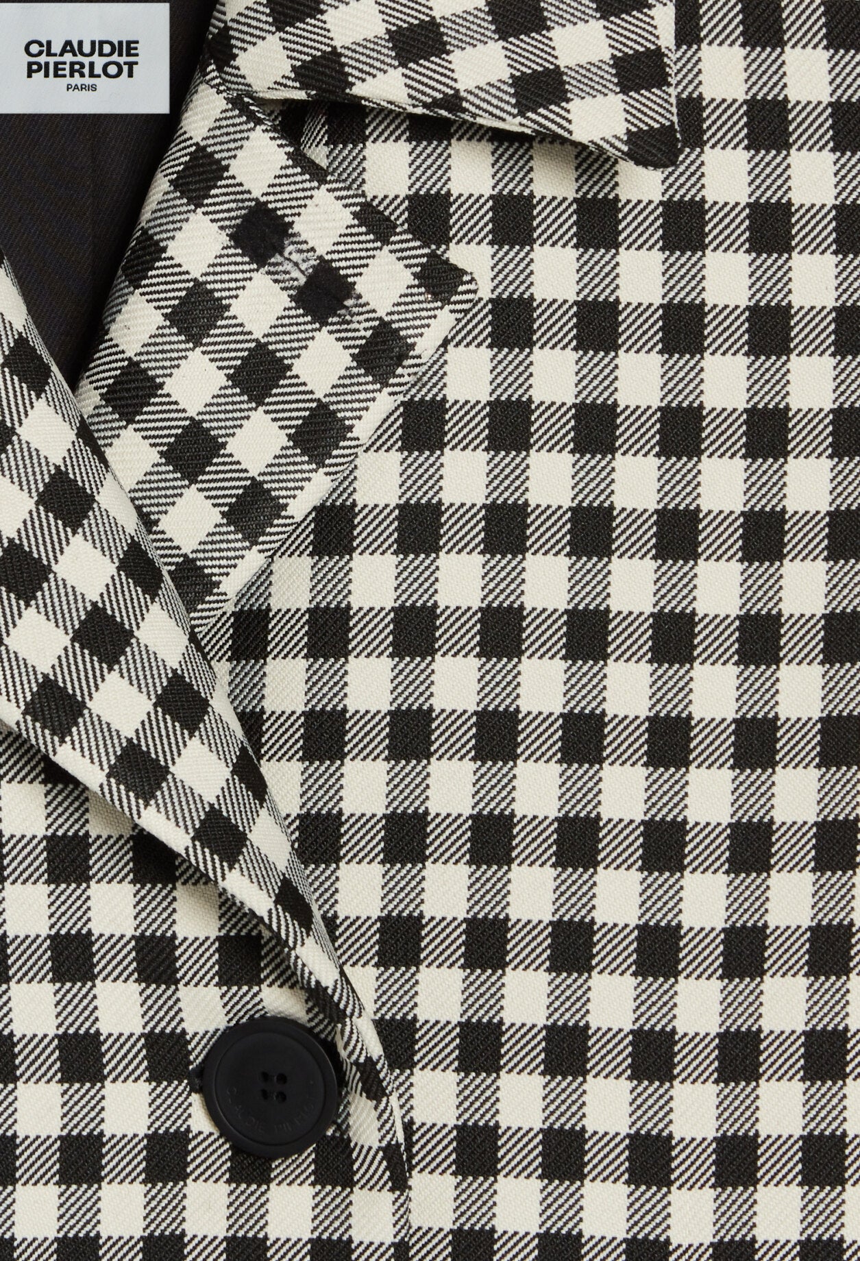 Manteau carreaux bicolore Faume - seconde main