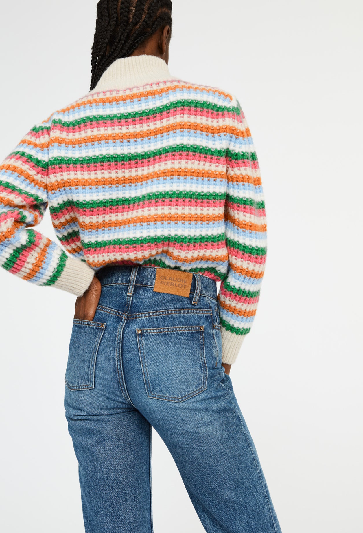 Jean denim taille haute Faume - seconde main