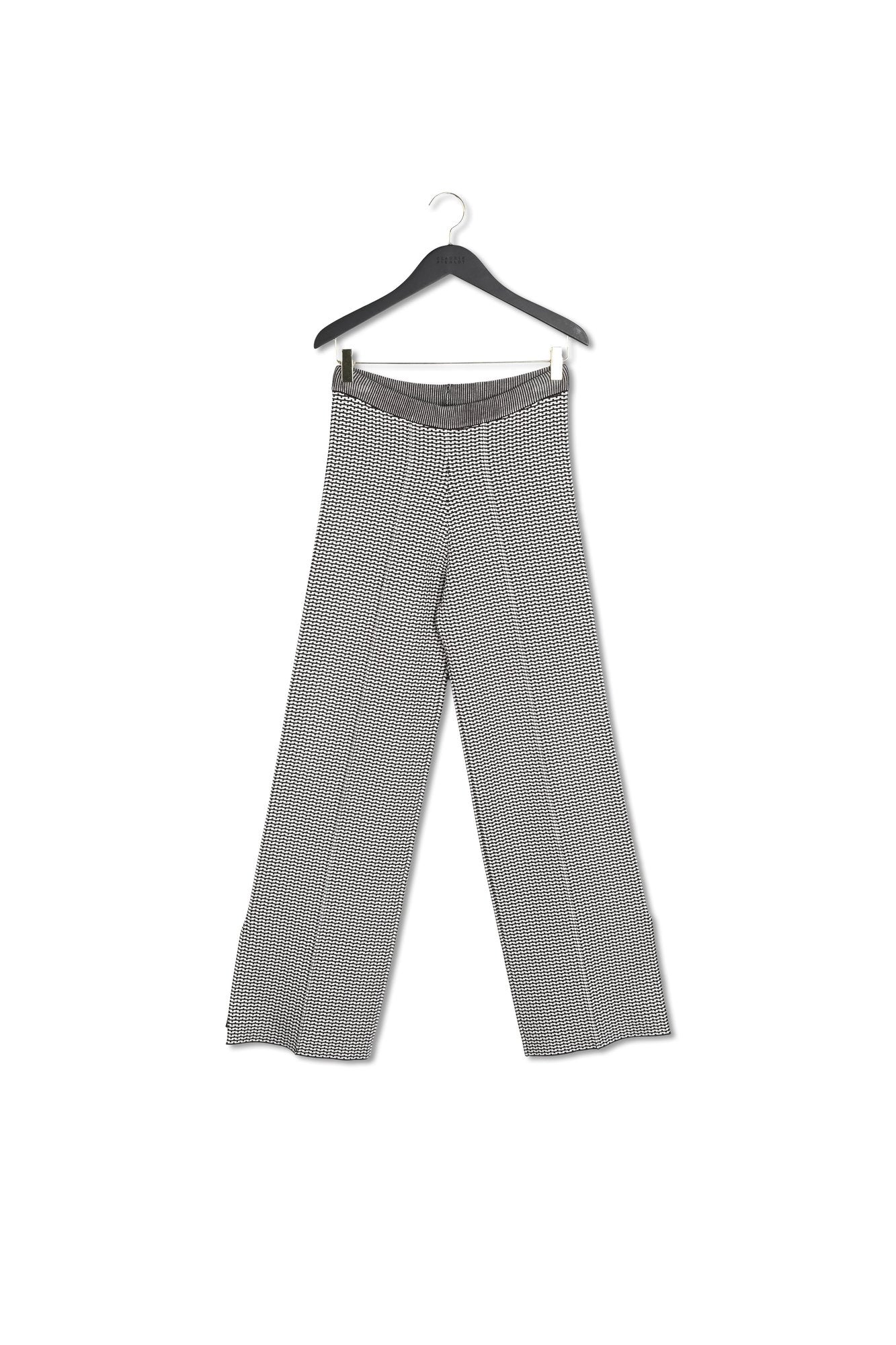 Pantalon maille jacquard bicolore Faume - seconde main