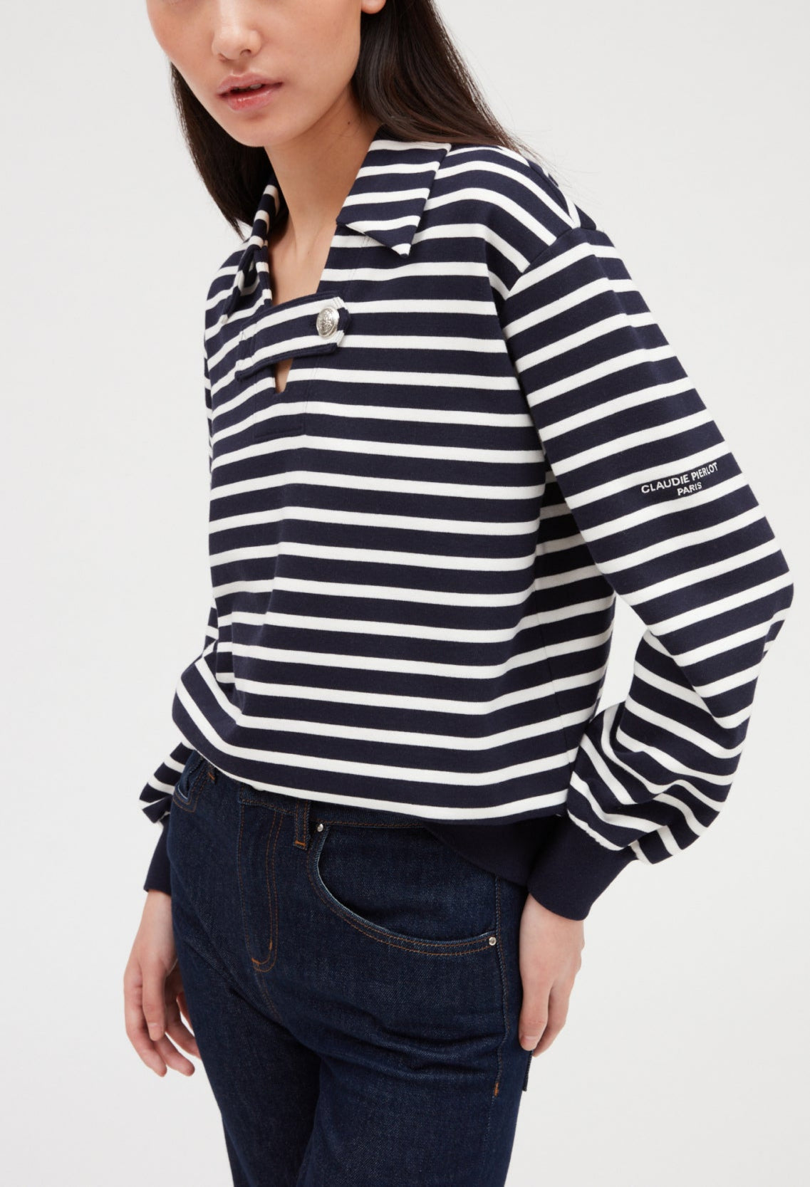 Pull marin maille Faume - seconde main