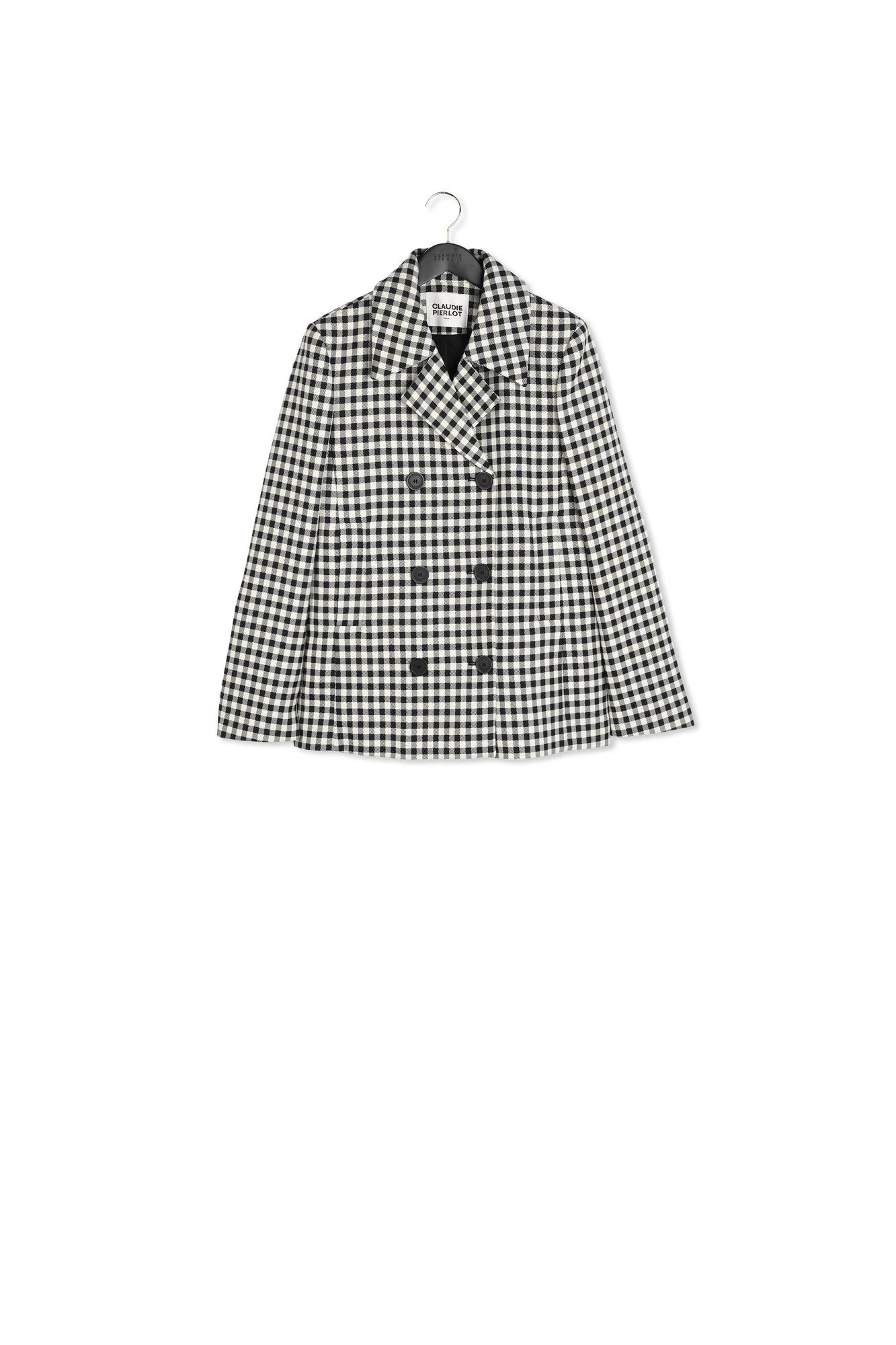 Manteau carreaux bicolore Faume - seconde main